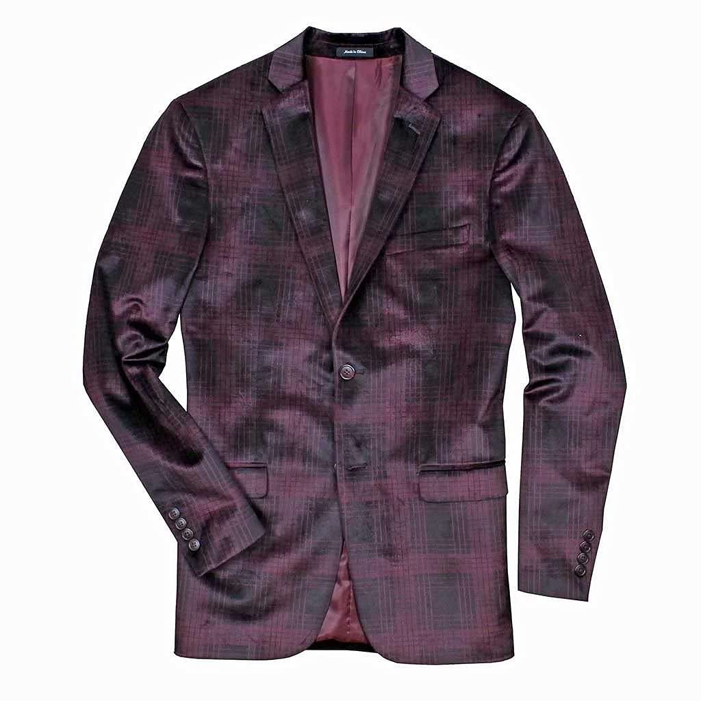 Country Club Prep Dasher Holiday Check Blazer - Classic Plaid Sport Coat for Men | Perfect for Christmas Parties, Office Events & Winter Weddings