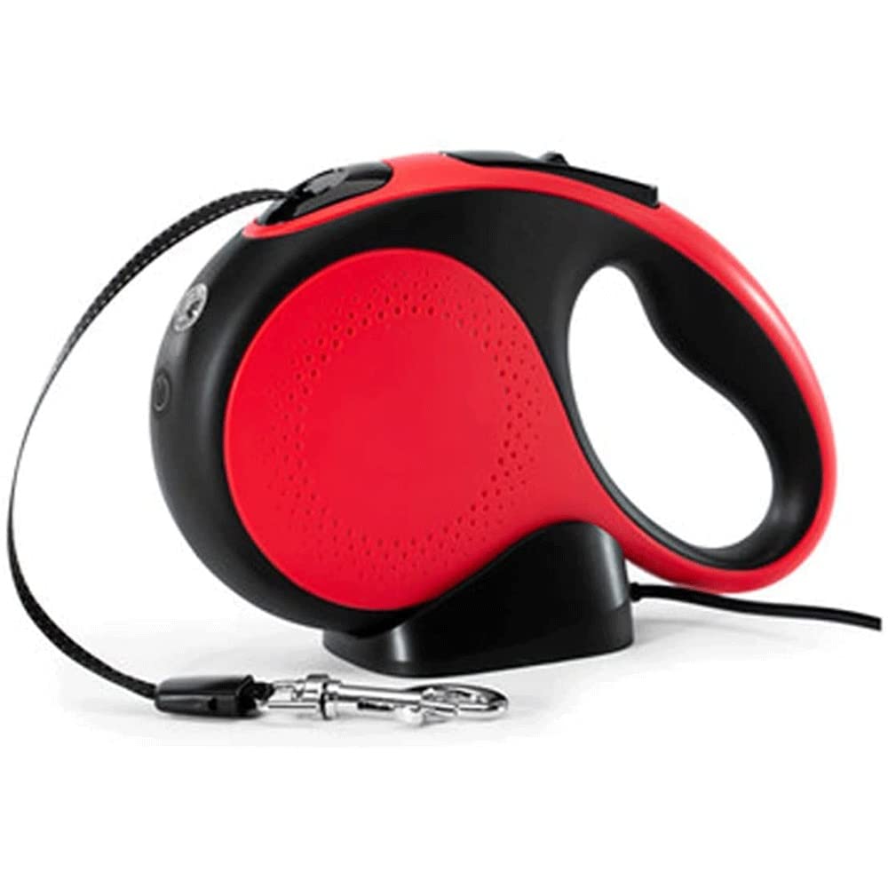 MZLXDEDIAN Retractable Dog Leash - 360° Tangle-Free Heavy Duty Pet Leash with Nylon Tape, Anti-Slip Handle & One-Handed Brake/Lock for Dogs, Cats up to 110lbs - Perfect for Walking, Training & Outdoor Adventures