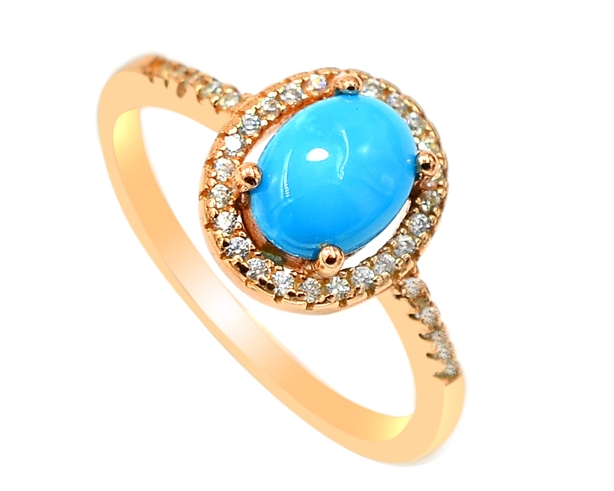 Natural Sleeping Beauty Blue Turquoise Gemstone Jewelry Set - 925 Sterling Silver Ring, Earrings & Pendant for Women | December Birthstone, Birthday Gift for Girlfriend, Friendship Gift | Perfect for Special Occasions, Date Nights & Everyday Elegance
