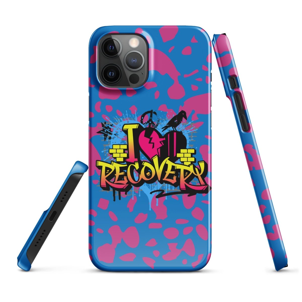 I Love Recovery iPhone Snap Case - Sobervation - Durable Protective Cover for iPhone - Perfect for Sober Living & Recovery Support