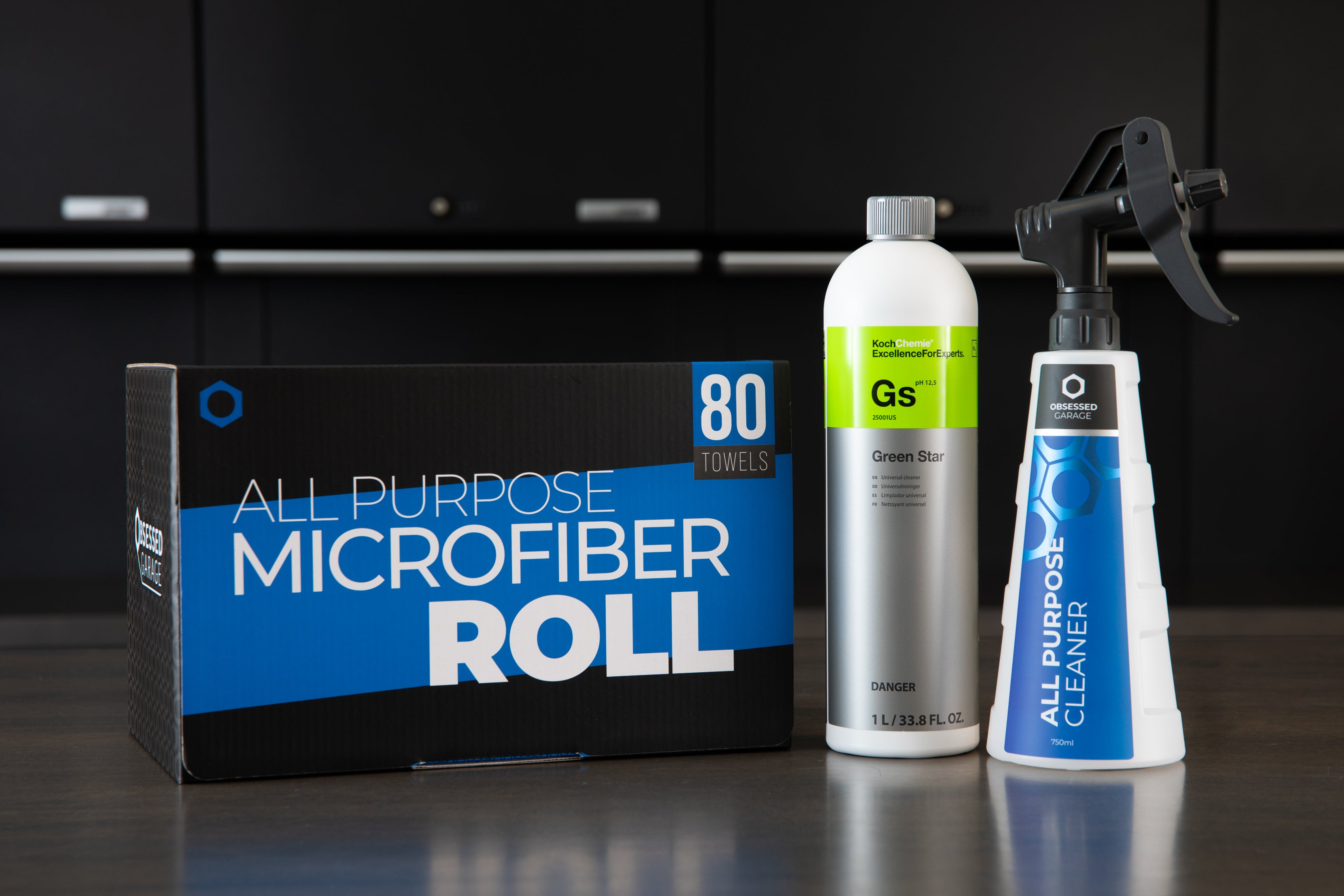 Shop Clean Up Bundle - Multi-Purpose Cleaning Kit for Home, Office & Garage | Essential Cleaning Supplies for Organized Spaces