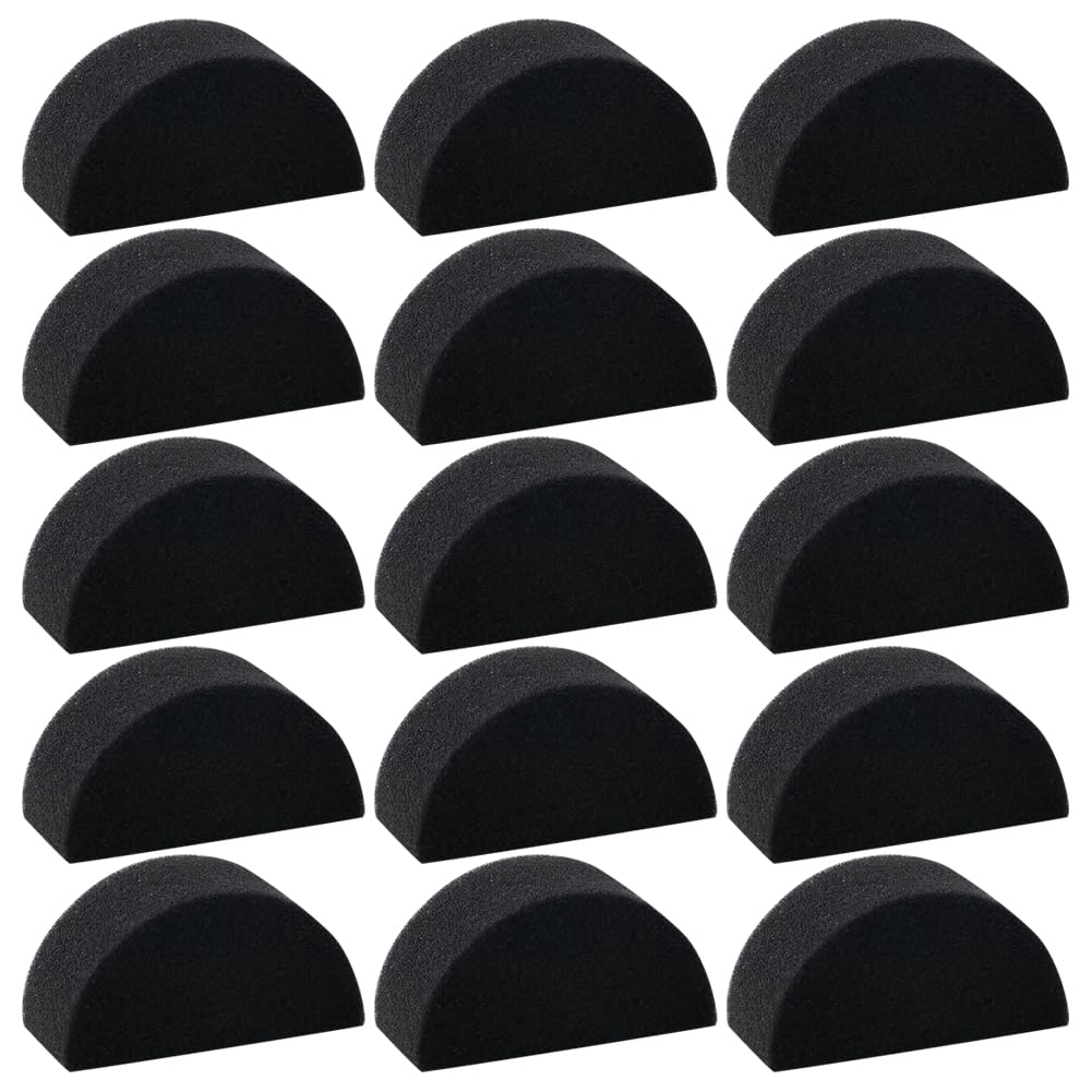 30 Pcs Half Moon Painting Sponges - Professional Face & Body Art Sponges for Watercolor, Halloween Makeup & DIY Crafts - Ideal for Artists, Kids & Adults - Perfect for Costume Parties, Face Painting, Home Decor & Art Class Projects