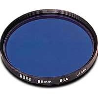 49mm 80A Hoya Daylight to Tungsten Conversion Glass Filter for Photography & Videography - Perfect for Studio Lighting & Color Correction