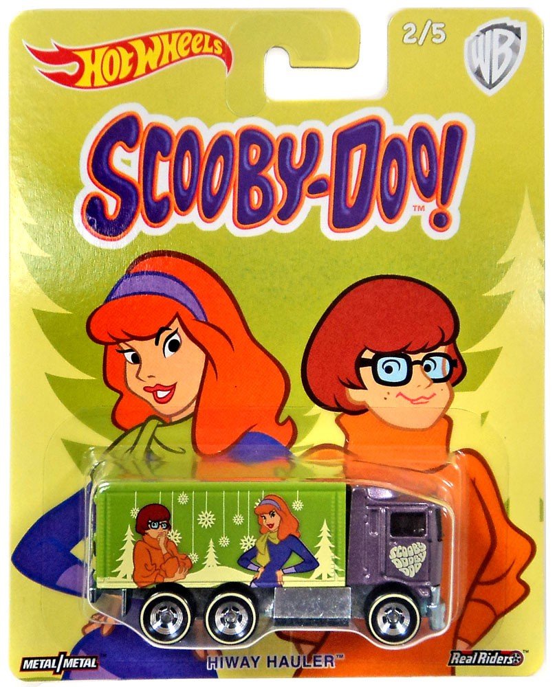 Hot Wheels 2017 HIWAY HAULER SEMI VAN with Real Riders & Scooby-Doo WB RR Diecast Car - Collectible Toy for Kids, Adults, and Diecast Enthusiasts | Perfect for Display, Play, and Movie-Themed Collections