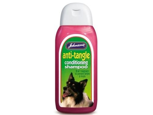 Johnson's Vet Anti-Tangle Dog Shampoo & Conditioner - 12 Pack (200ml Each) | Unscented, Hypoallergenic Formula | Detangles & Revitalizes Coat | Prevents Knots for All Dog Breeds | Perfect for Regular Grooming & Post-Bath Care