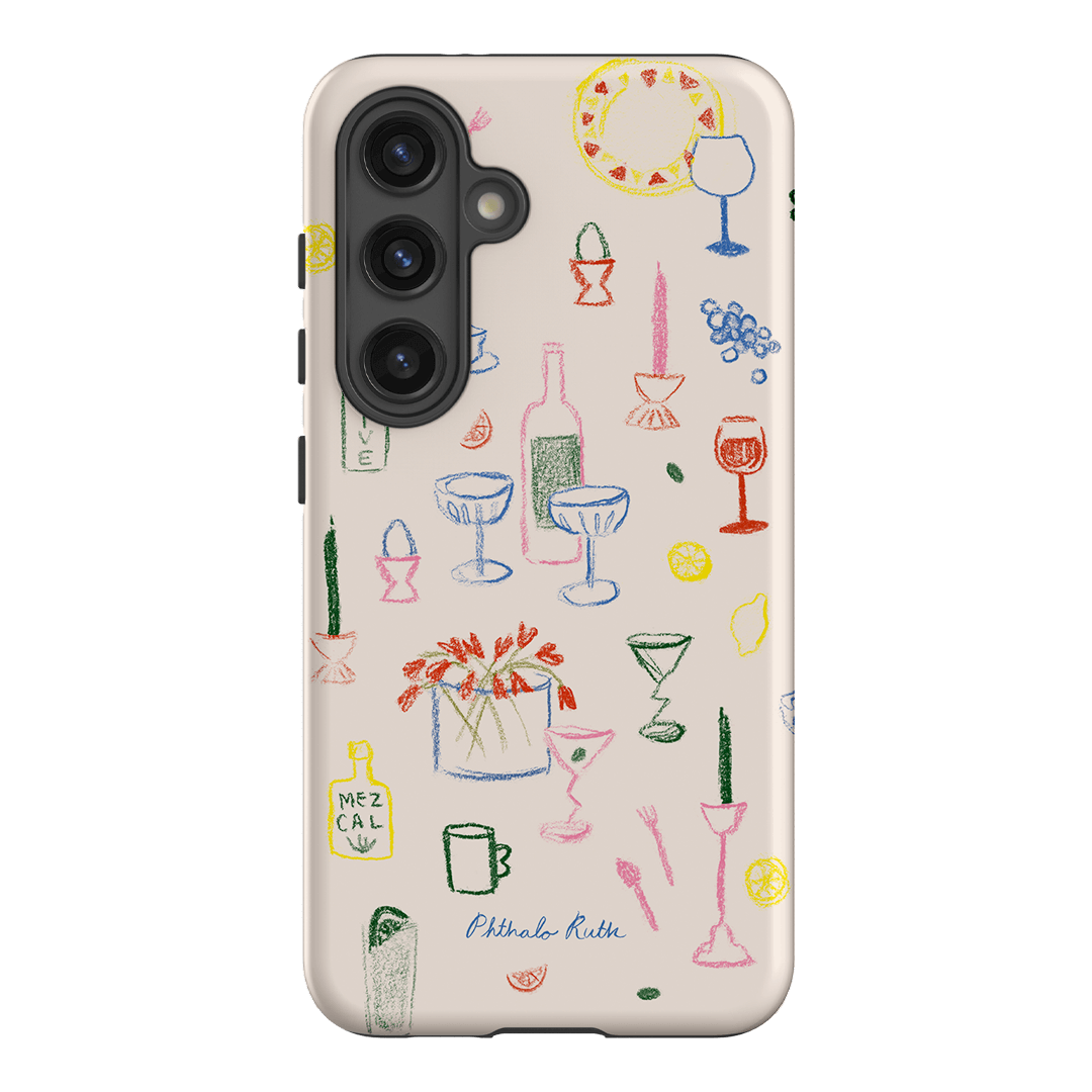 Stylish and Durable Dinnerware-Themed Phone Case - Trendy Design for iPhone & Android - Perfect for Kitchens, Restaurants, and Food Lovers