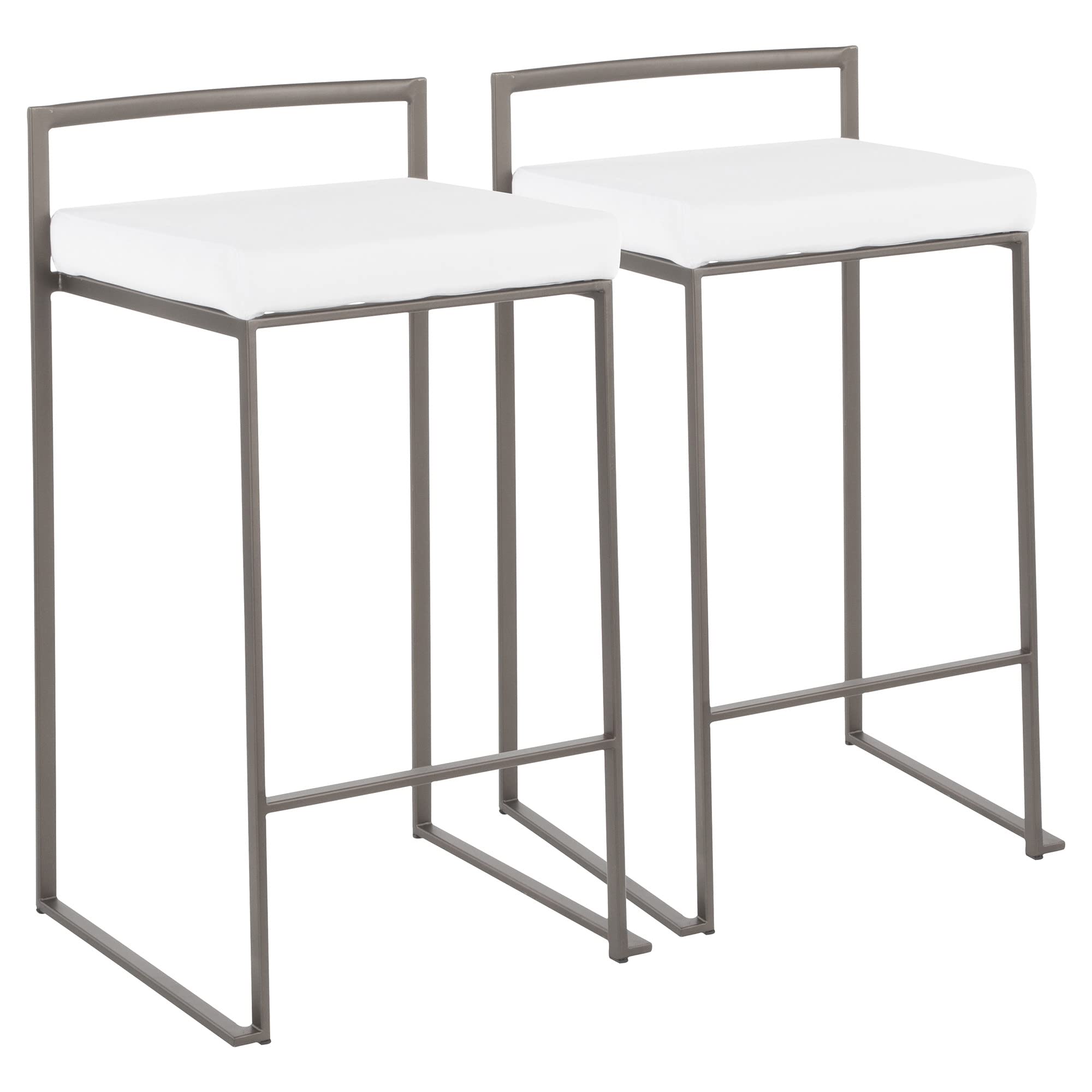 Antique Metal Counter Stools Set of 2 - 24