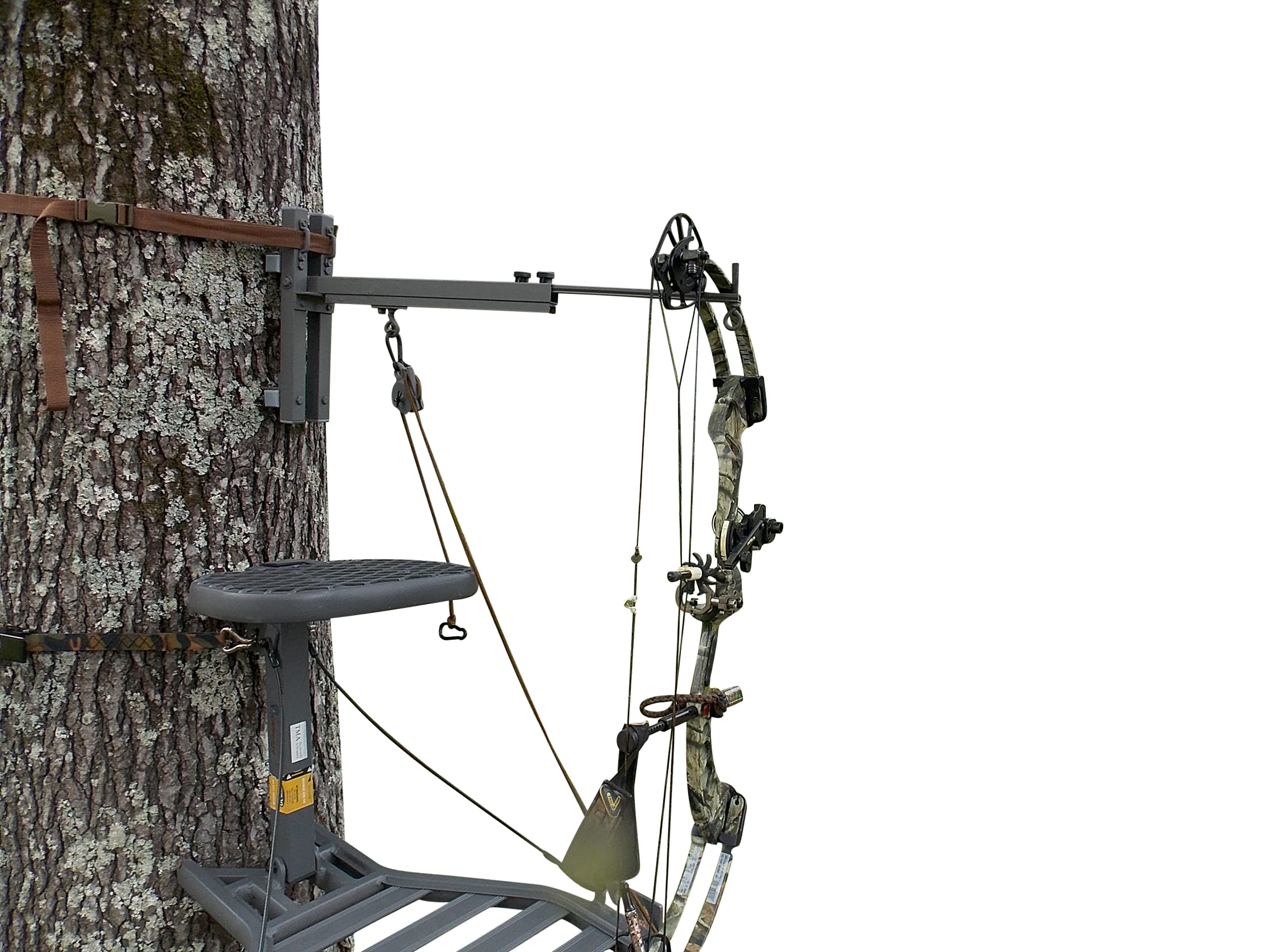 Lock-On Deer Stand Hanger - Adjustable Tree Mount Hunting Gear for Bow & Rifle Hunters - Perfect for Tree Stands, Hunting Blinds & Outdoor Adventures
