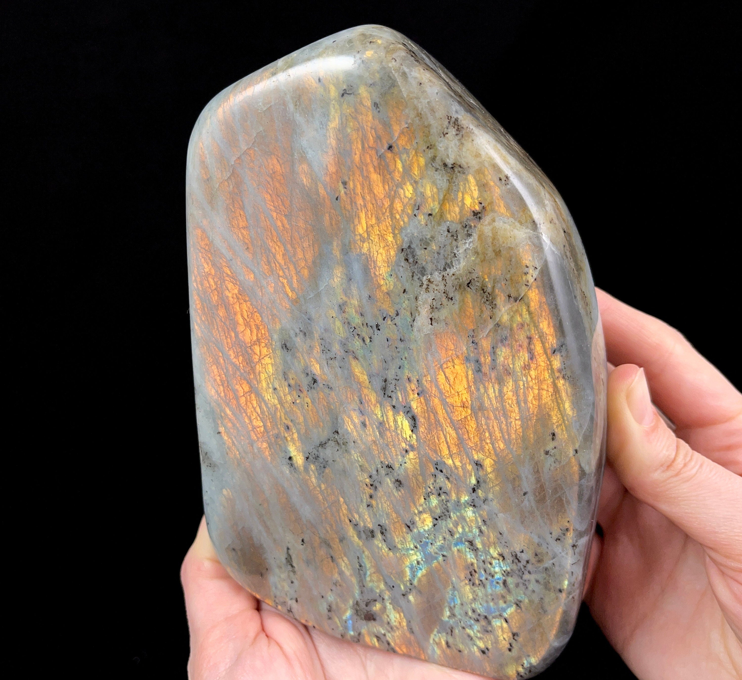 Multi-Colored Labradorite Tower - Natural Tumbled Crystal for Home Decor, Healing Stones & Spiritual Energy - Perfect for Meditation, Feng Shui & Gifts