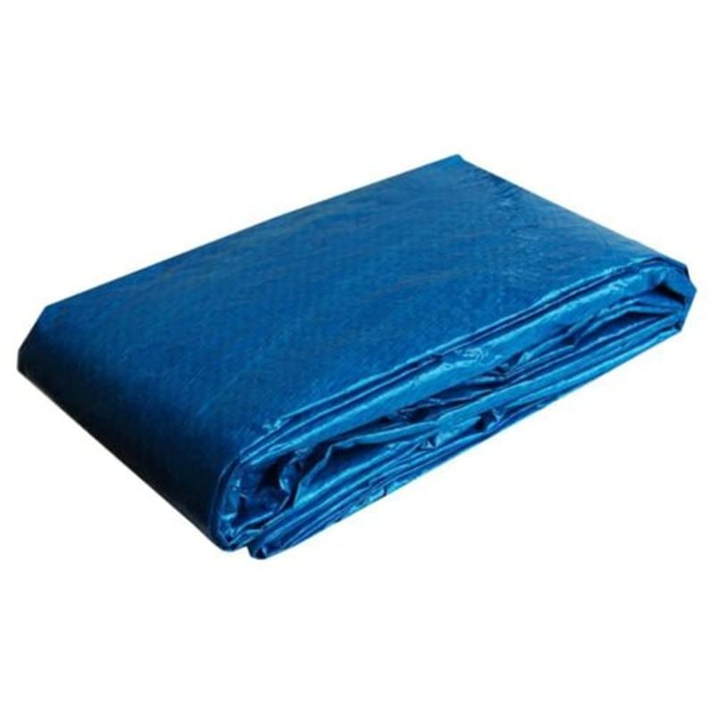 Above Ground Pool Cover - Solar Pool Heater & Protector - 6/8/10/12ft Round PE Insulation Film - Dustproof Blue Pool Cover for Swimming Pools - Perfect for Winter Protection & Summer Heat Retention