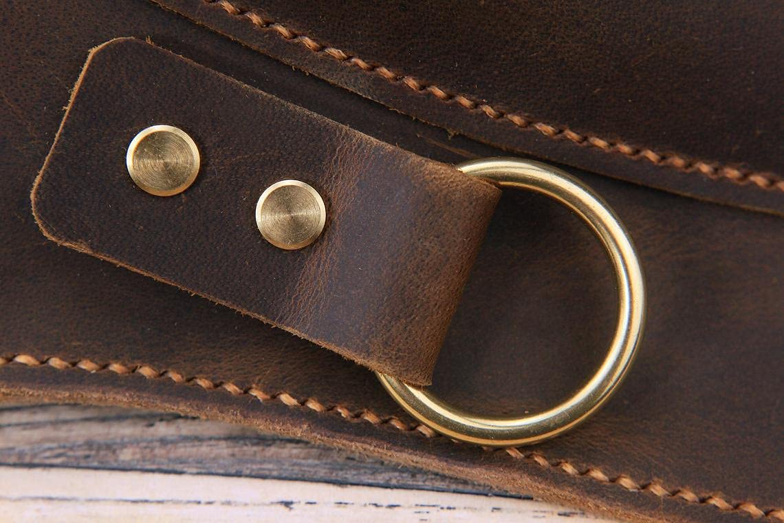 Personalized Distressed Leather Garden Tool Belt with Pockets - Farm Floral Gardening Apron for Planting, Weeding & Harvesting - Perfect for Gardeners, Farmers & Outdoor Enthusiasts