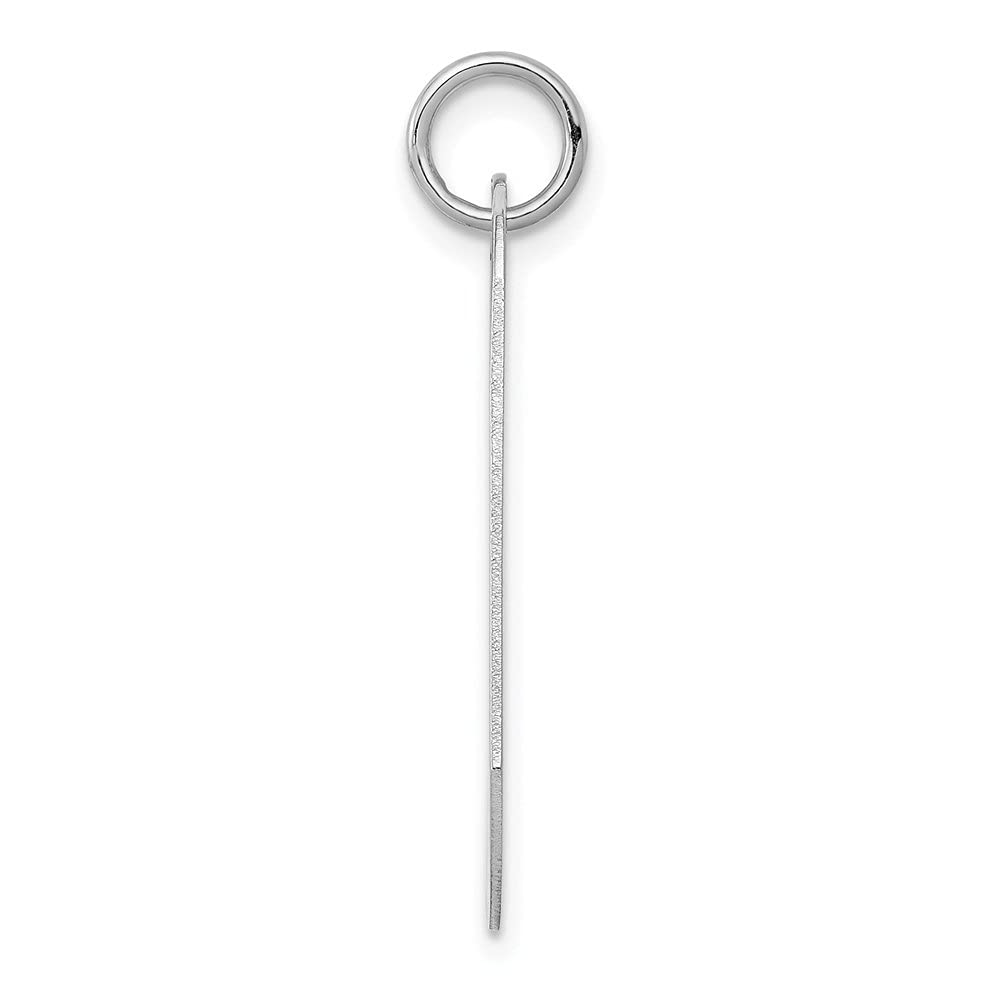 14K White Gold Dog Tag Disc Charm Pendant Necklace for Men & Women - Perfect for Everyday Wear, Gifts & Special Occasions