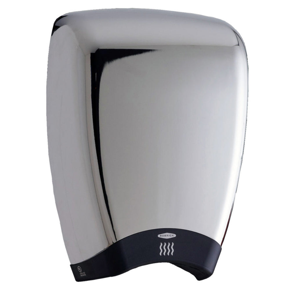 Bobrick B7180 230V TerraDry Quiet Hand Dryer - Surface Mounted Commercial Hand Dryer for Restrooms, Hospitals & Public Spaces - Energy Efficient & Hygienic Solution