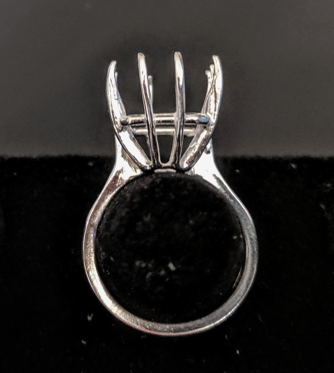 Solid Sterling Silver or 14kt Gold 16x12mm & 20x15mm Deep Emerald Cut Pre-Notched Blank Ring Size 8 Shank Setting (163860/143860) - Perfect for Engagement Rings, Wedding Bands & Jewelry Making