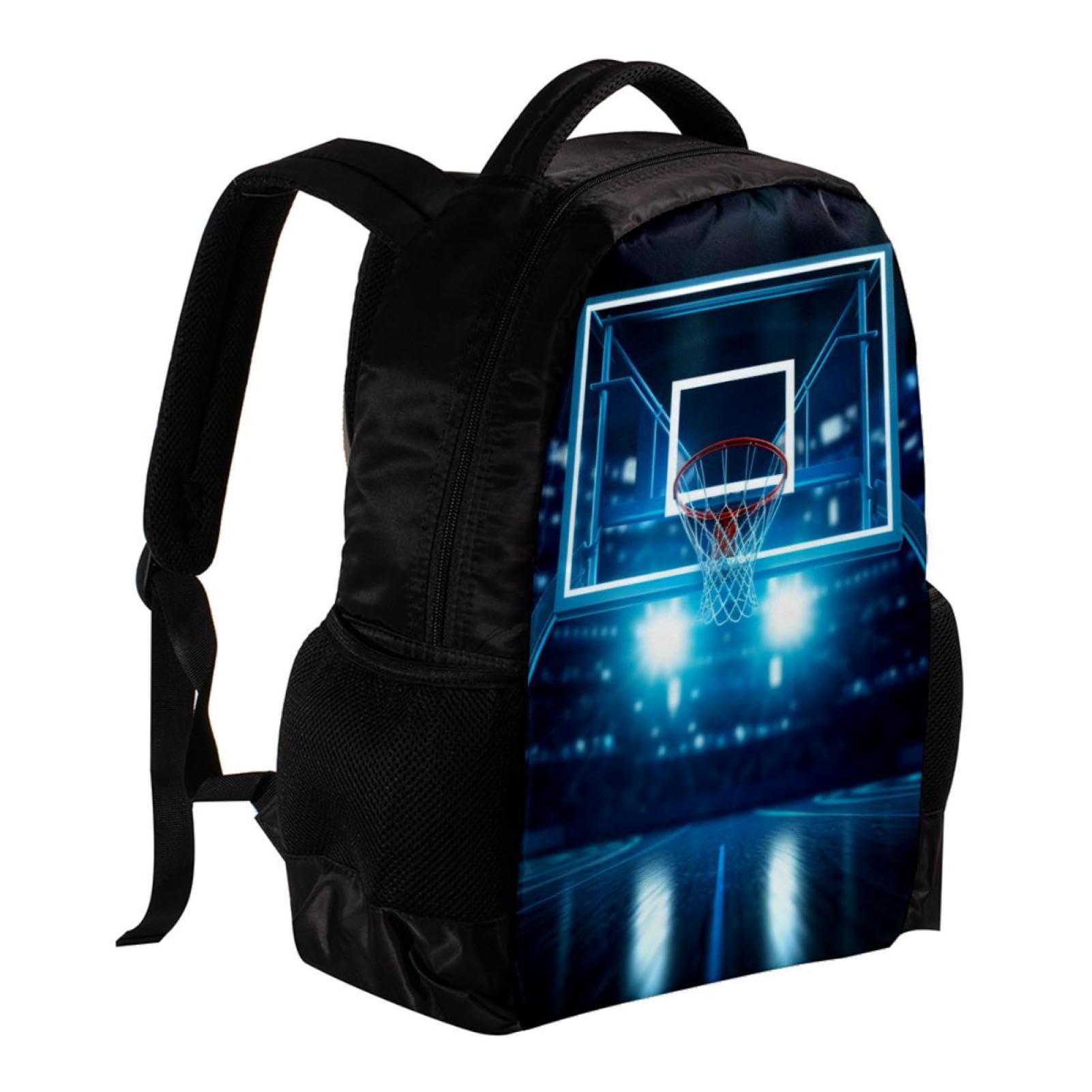 Stylish Travel Backpack for Women & Men - Durable Basketball Hoop Stadium Backpack - Perfect for Gym, Work, School & Outdoor Adventures