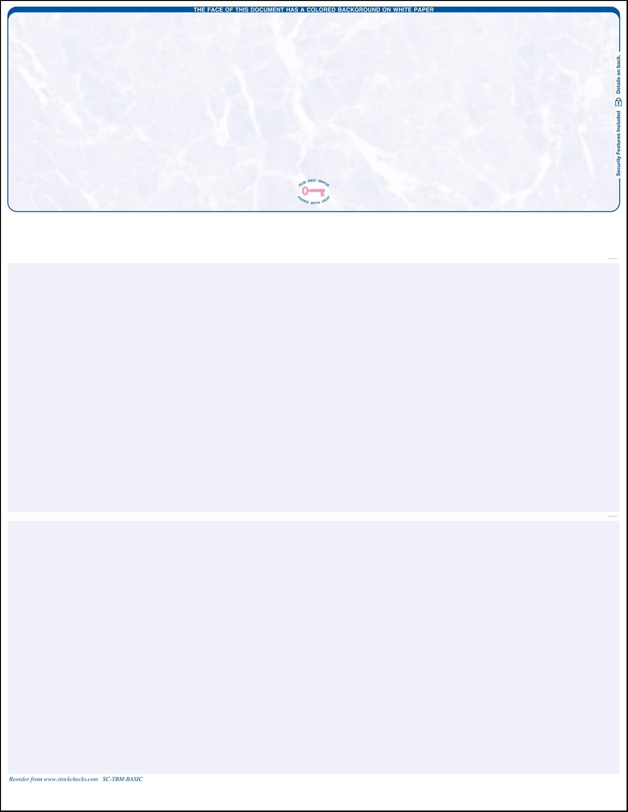 2000 Blank Laser Check Stock - Blue Marble Design for Secure Business & Personal Checks | Compatible with QuickBooks & Quicken | Home Office Banking & Bill Payment Solution