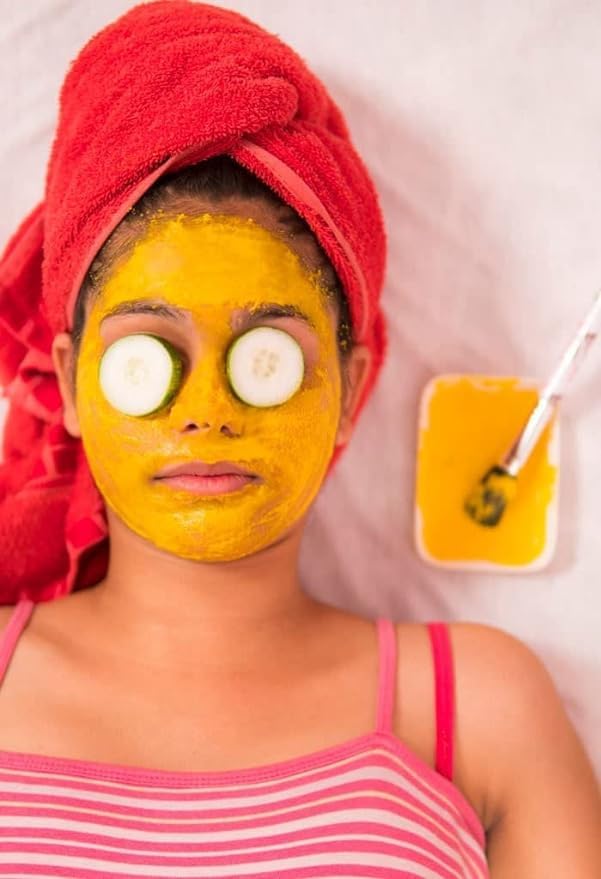 Organic Kasturi Haldi Powder for Face & Body - 100Gm | Natural Skin Whitening, Brightening & Glowing Treatment | Oil Control Facial Scrub | Pure Herbal Beauty Care for Babies & Bridal Prep | Perfect for Daily Skincare & Special Occasion Beauty Rituals