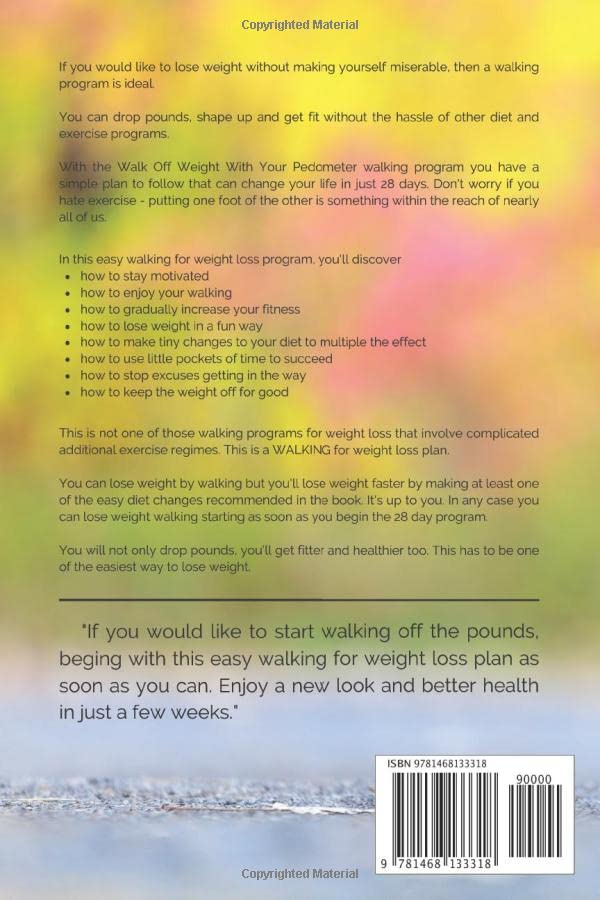 28-Day Pedometer Walking Program for Weight Loss | Step Counter Fitness Tracker for Walking Workouts & Daily Activity Tracking