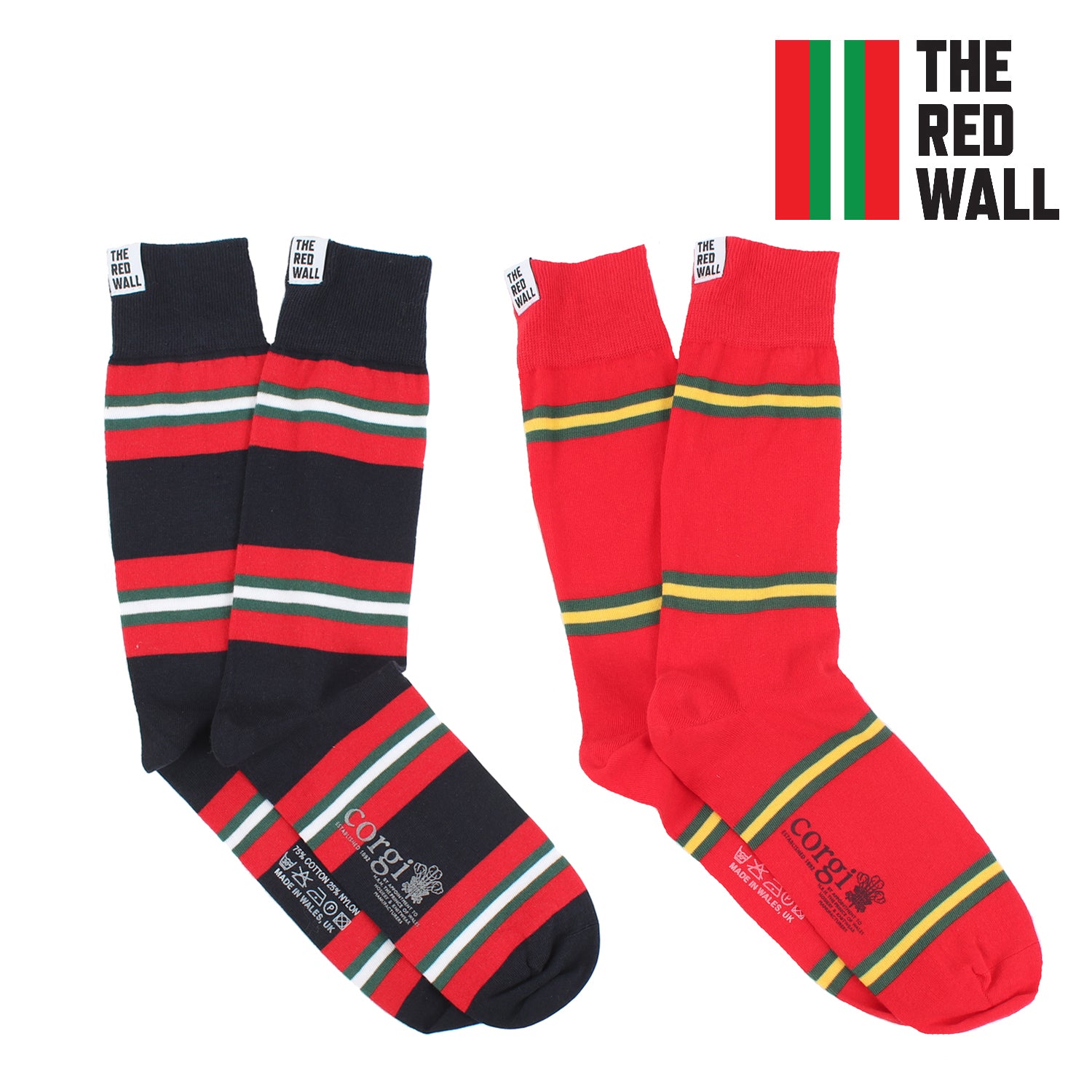 Premium 2-Pack Red Cotton Crew Socks for Men & Women - Soft, Breathable & Comfortable for Everyday Wear, Workouts & Casual Outfits