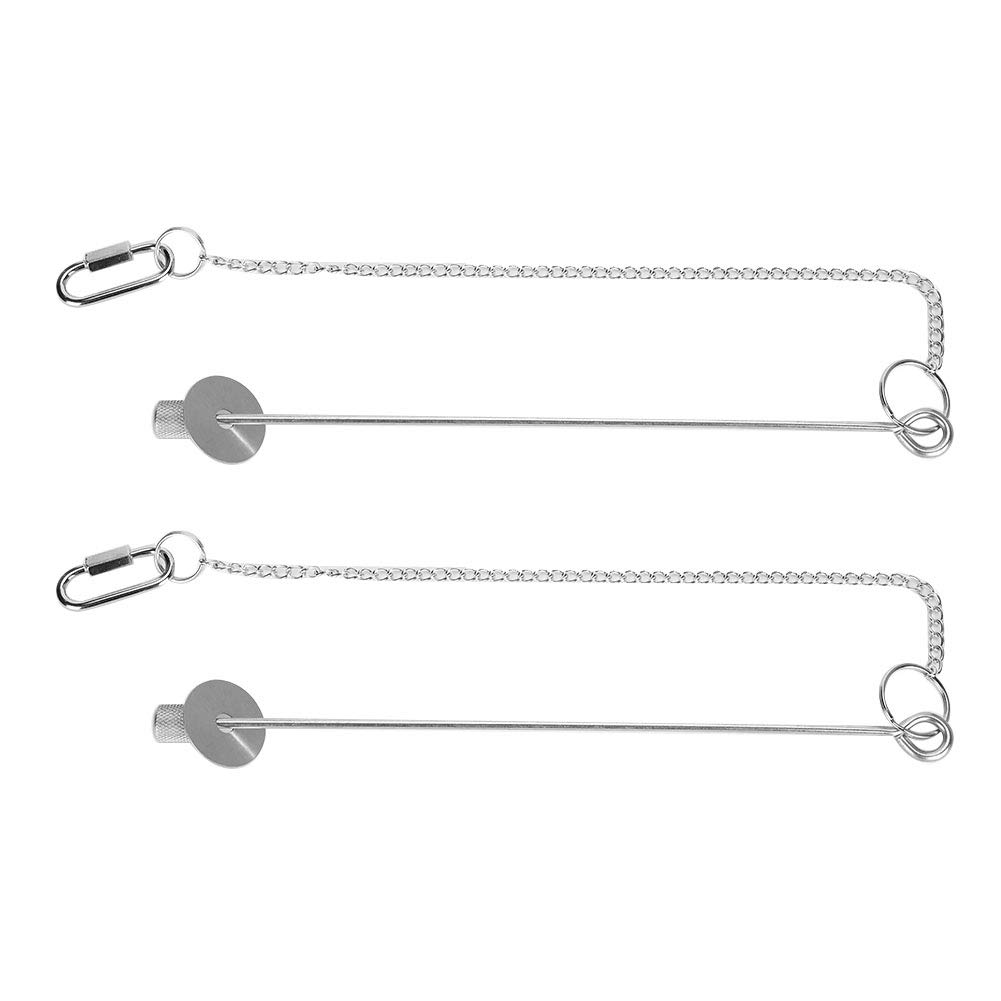 Zerodis 2PCS Stainless Steel Chicken Fruit Fork - Durable Veggie Skewer & Fruit Holder for Hens, Large Birds - Perfect for Feeding Treats, Training, and Enrichment Activities