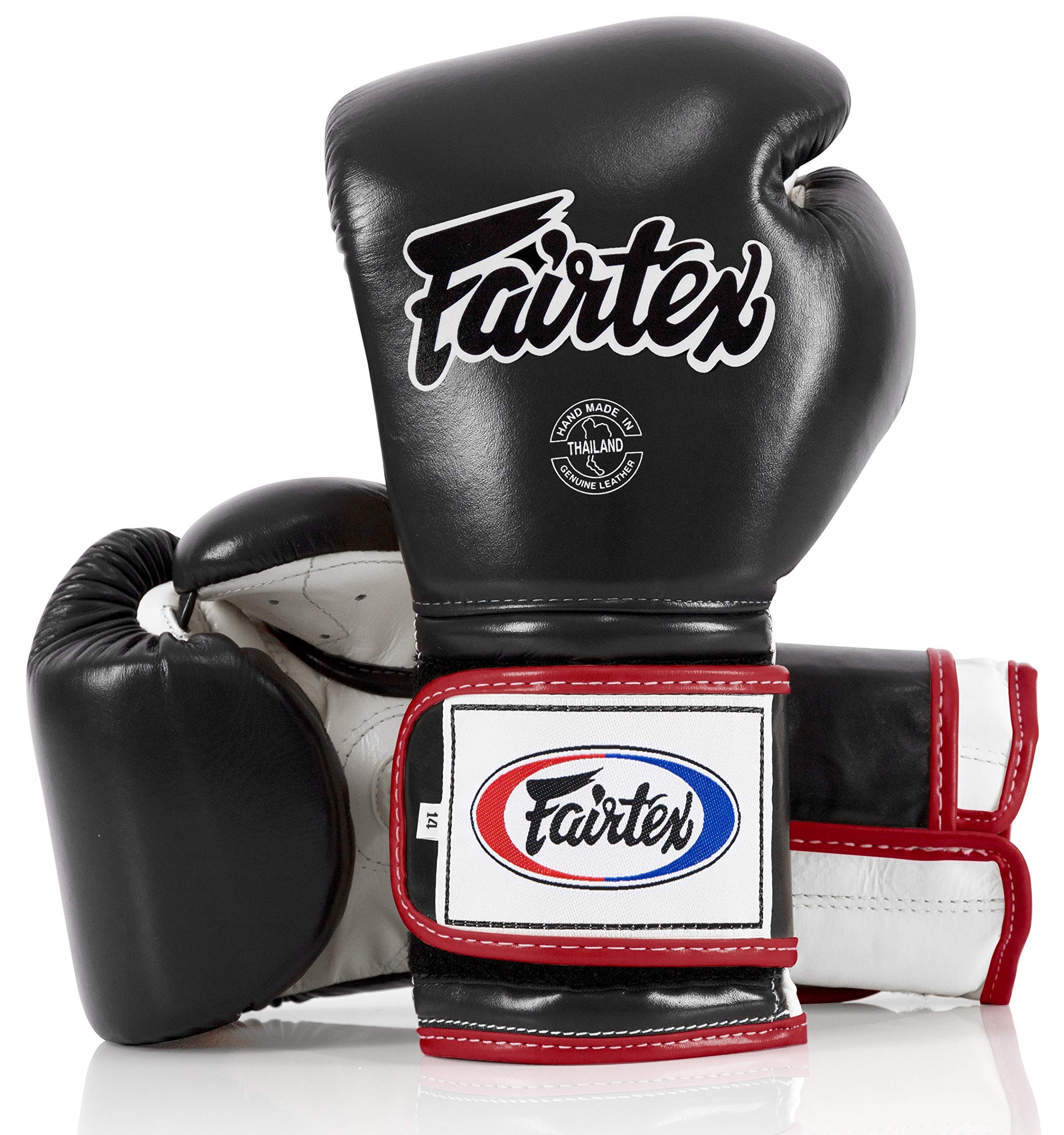 Fairtex BGV9 Muay Thai Boxing Gloves for Professionals - Mexican Style MMA Training Gloves | Lightweight, Shock Absorbent Punching Gloves for Fighters & Trainers | Perfect for Sparring, Heavy Bag Work & Martial Arts Practice