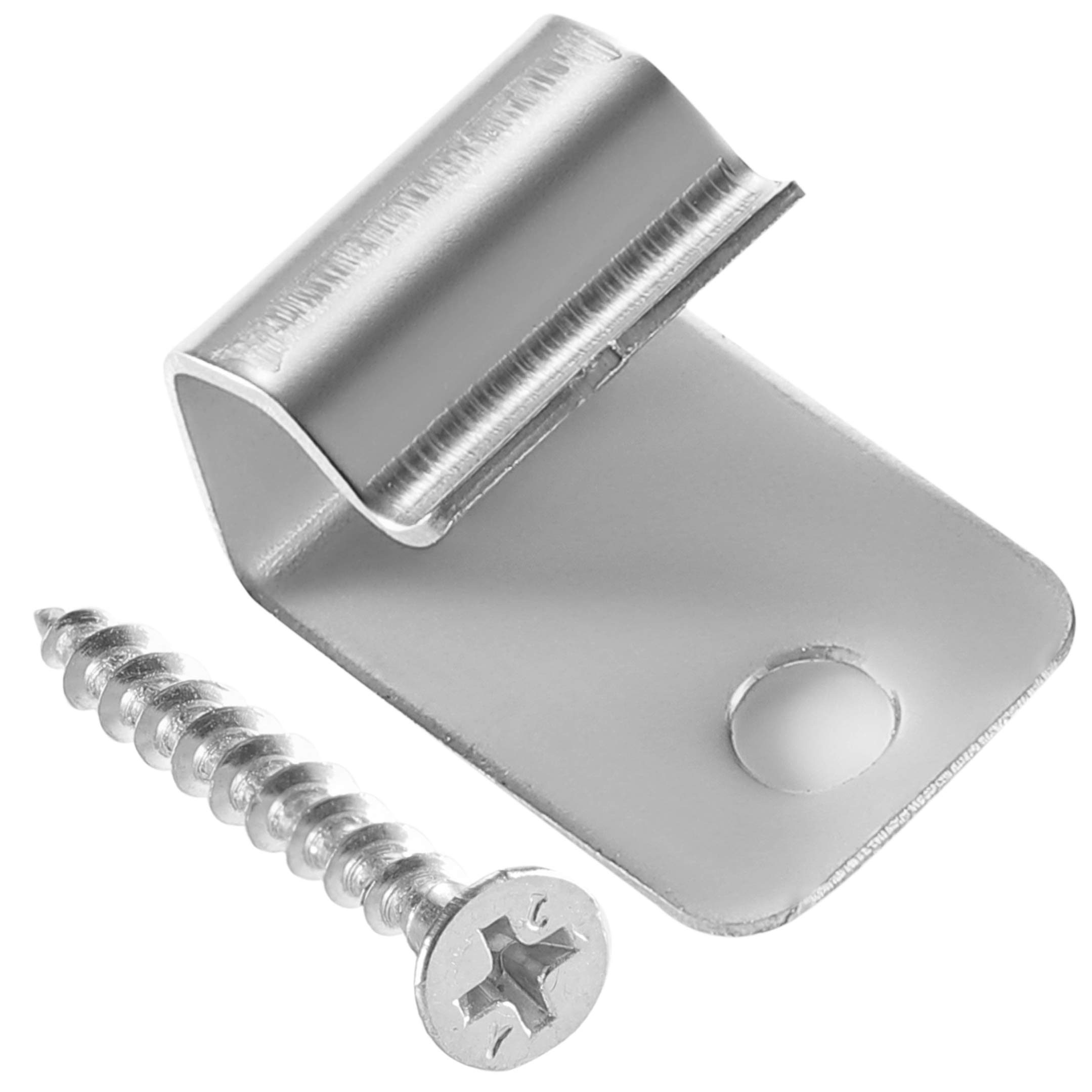 Stainless Steel Decking Starter Clips - 72 Pack with Screws & Driver Bit for 800 SQ.FT Deck Installation | Hidden Fasteners for Composite Wood Boards | Outdoor Patio & Fence Building Supplies (Silver)