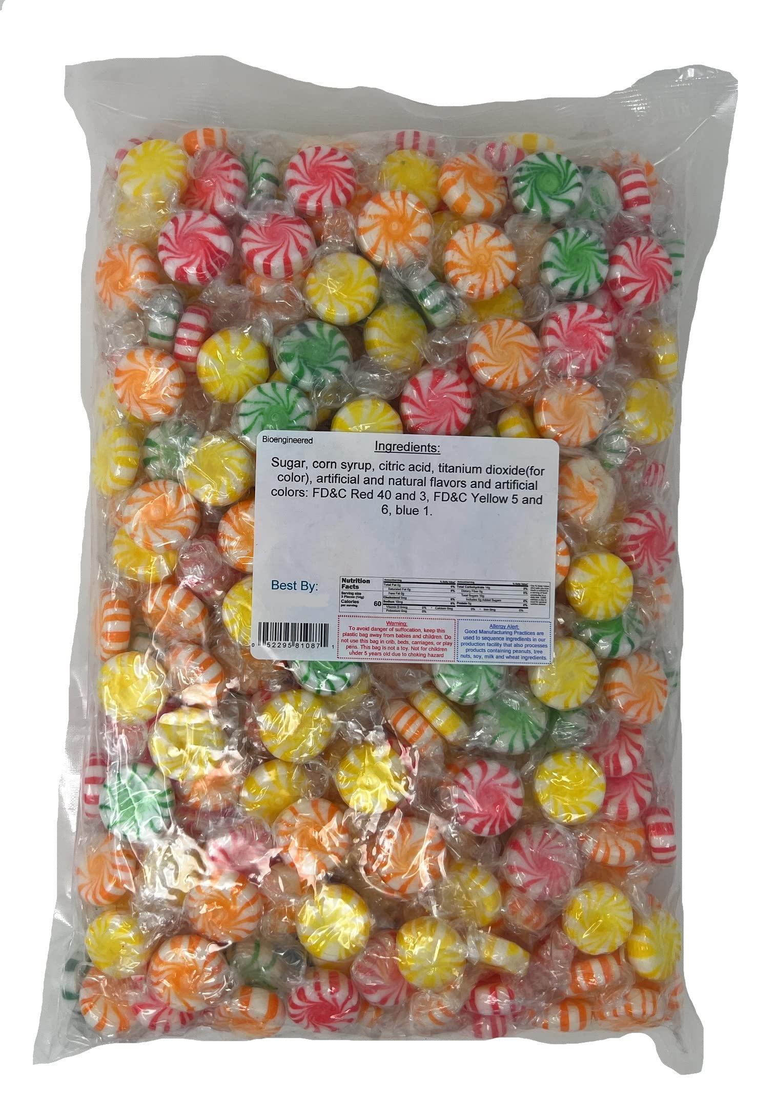 Yankee Traders Assorted Fruit Flavored Starlight Hard Candy - 4lb Bulk Bag for Parties, Holidays & Office Treats | Delicious Wrapped Candies for Gifts, Pinatas & Dessert Toppings