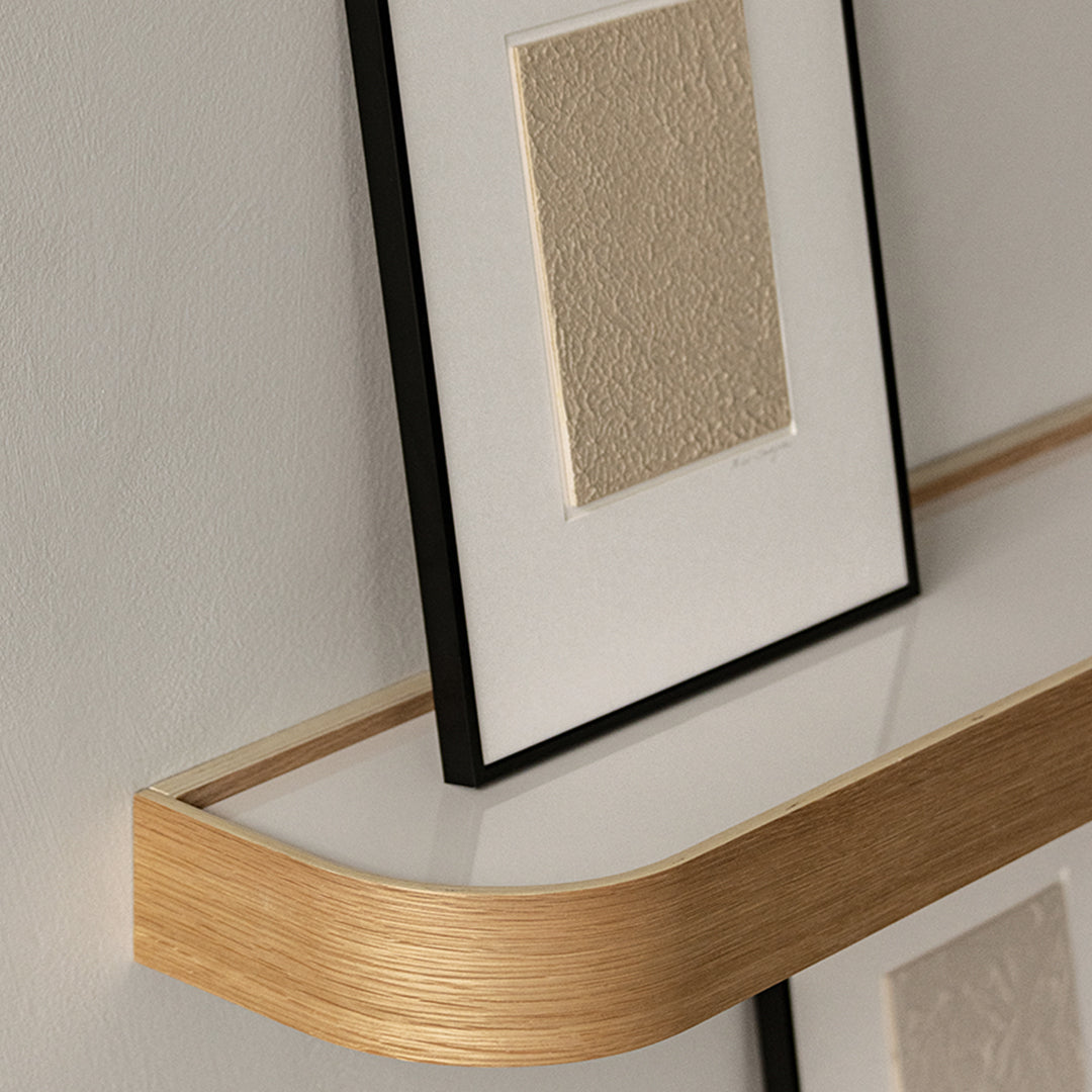 Nina Bruun Epoch Shelf - Modern Wooden Wall Shelf for Home & Office Decor - Perfect for Living Room, Bedroom, or Kitchen Storage