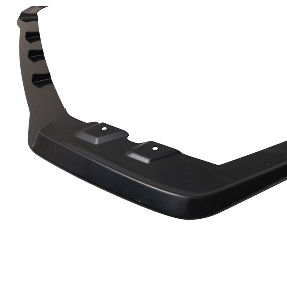 IKON MOTORSPORTS MP Style Front Bumper Lip Spoiler - Black ABS Body Kit Splitter Air Dam Chin Diffuser for 2015-2017 Subaru WRX & STI | Aggressive Styling & Enhanced Aerodynamics