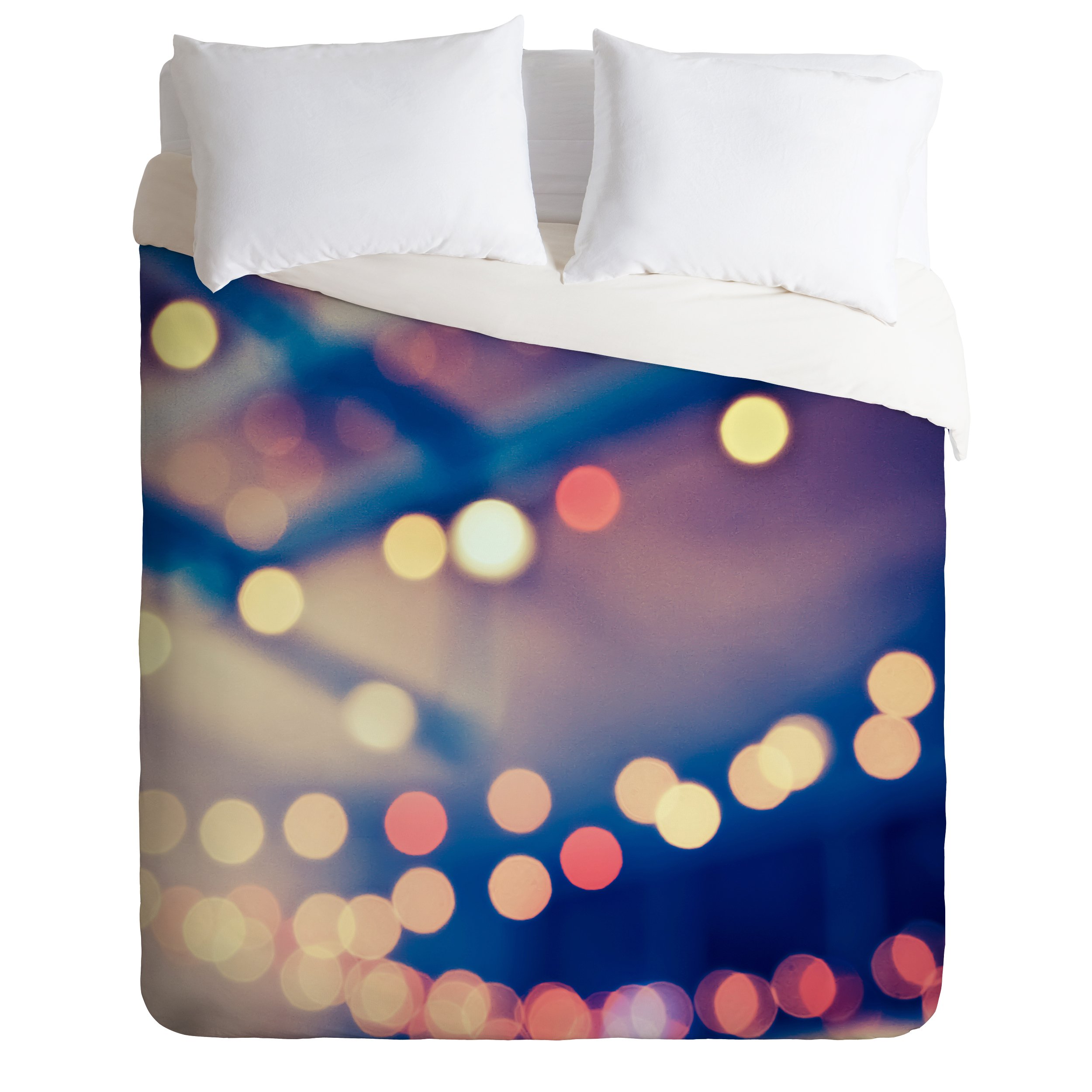 Deny Designs Shannon Clark Pretty Lights Duvet Cover Set - Twin/Twin XL Size, Bohemian Bedding for Girls & Teens - Perfect for Bedroom Decor & Dorm Room Essentials