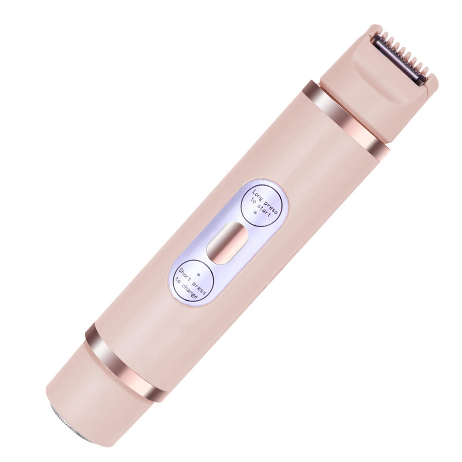 2-in-1 Electric Trimmer for Women - USB Rechargeable Bikini, Face & Leg Hair Remover - Painless Hair Removal for Sensitive Areas - Perfect for Travel & Personal Grooming (Pink)