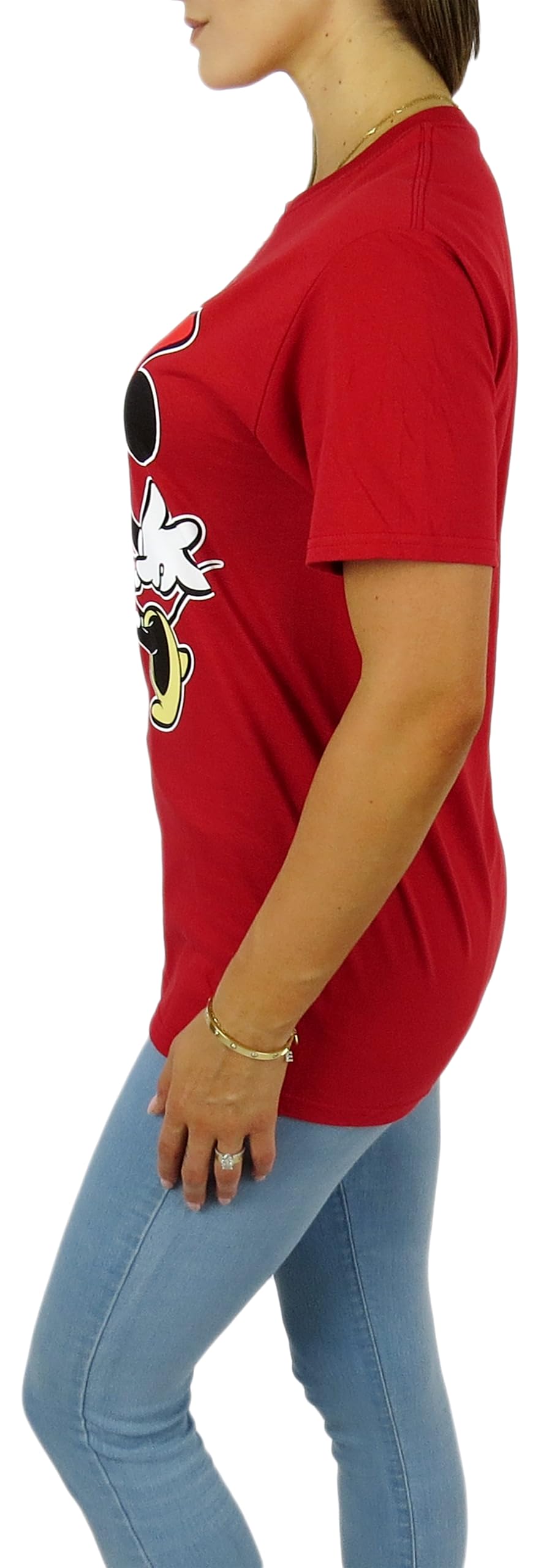 Disney Women's Minnie Mouse Graphic T-Shirt - Cute Casual Short Sleeve Top for Disney Fans | Perfect for Theme Parks, Date Nights & Everyday Wear