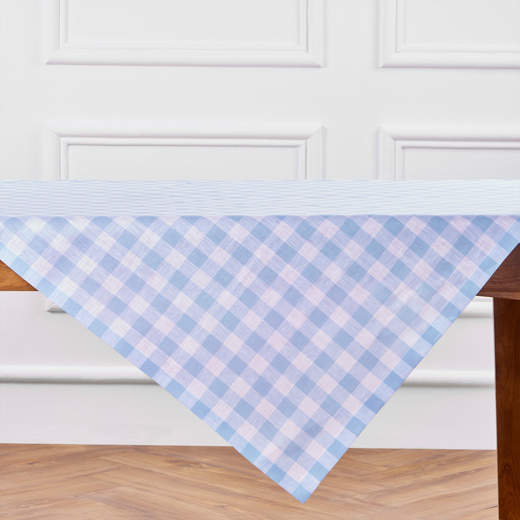 Morgan Check Table Throw - Classic Plaid Tablecloth for Dining Room, Kitchen, and Outdoor Picnics | Durable & Stylish Home Decor for Parties & Gatherings