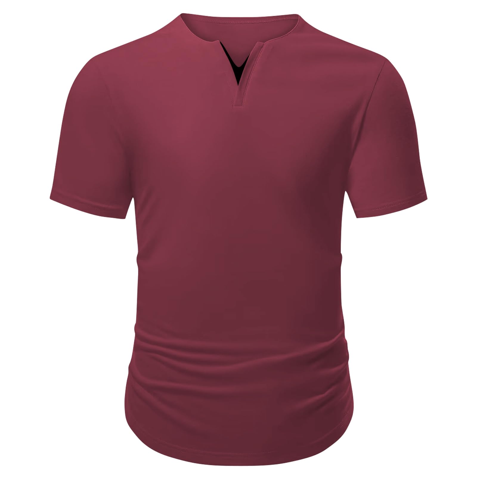 Men's 3 Pack Longline V-Neck T-Shirts - Soft Casual Fashion Tees for Everyday Wear, Gym & Street Style