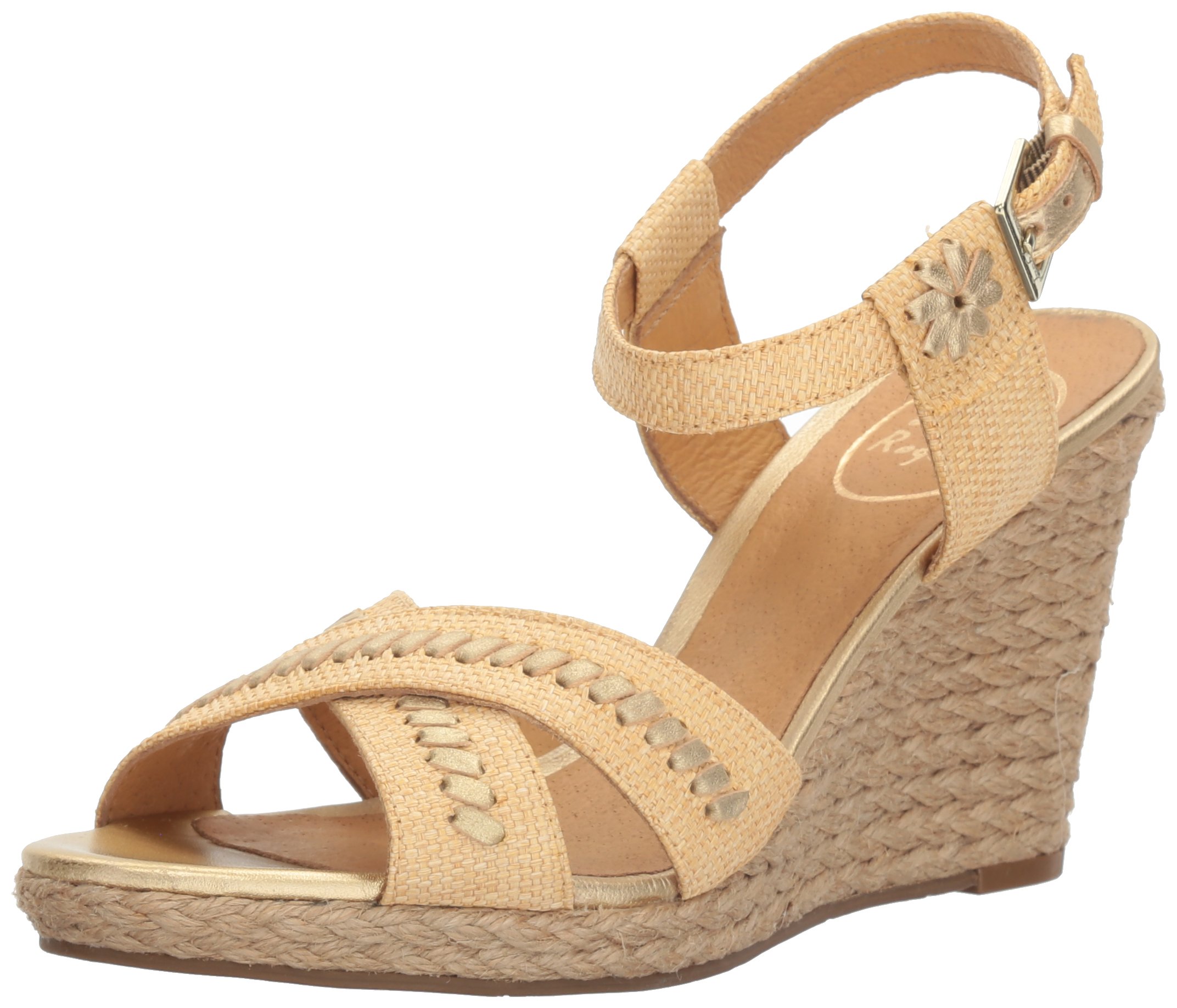 Jack Rogers Women's Abbey Wedge Sandal - Comfortable Summer Wedge Heels for Beach, Wedding & Casual Outings
