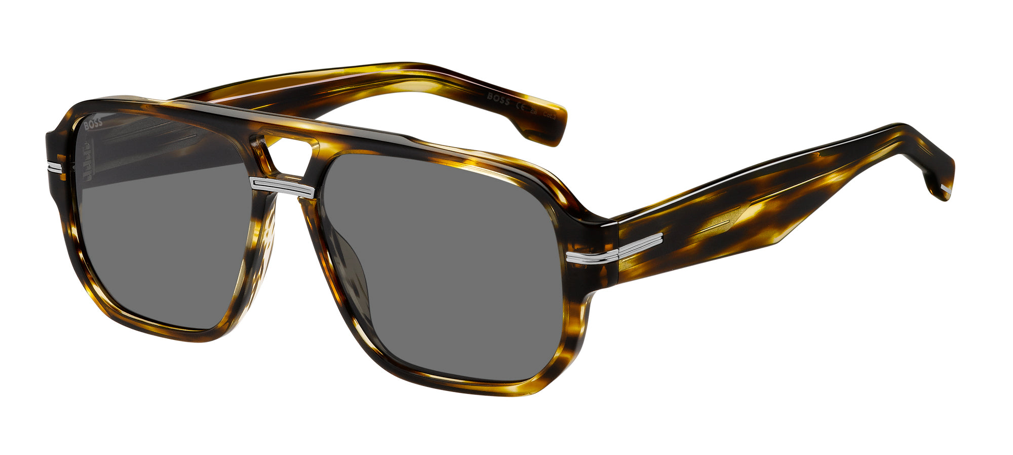 Boss 1718 S Sunglasses for Men - Polarized UV Protection Aviator Shades - Perfect for Driving, Travel & Outdoor Activities