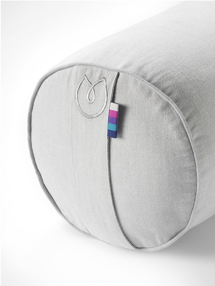 Organic Cotton Chambray Buckwheat Yoga Bolster Pillow - Support for Yoga, Meditation & Home Relaxation - Perfect for Yin Yoga, Prenatal Yoga & Stress Relief