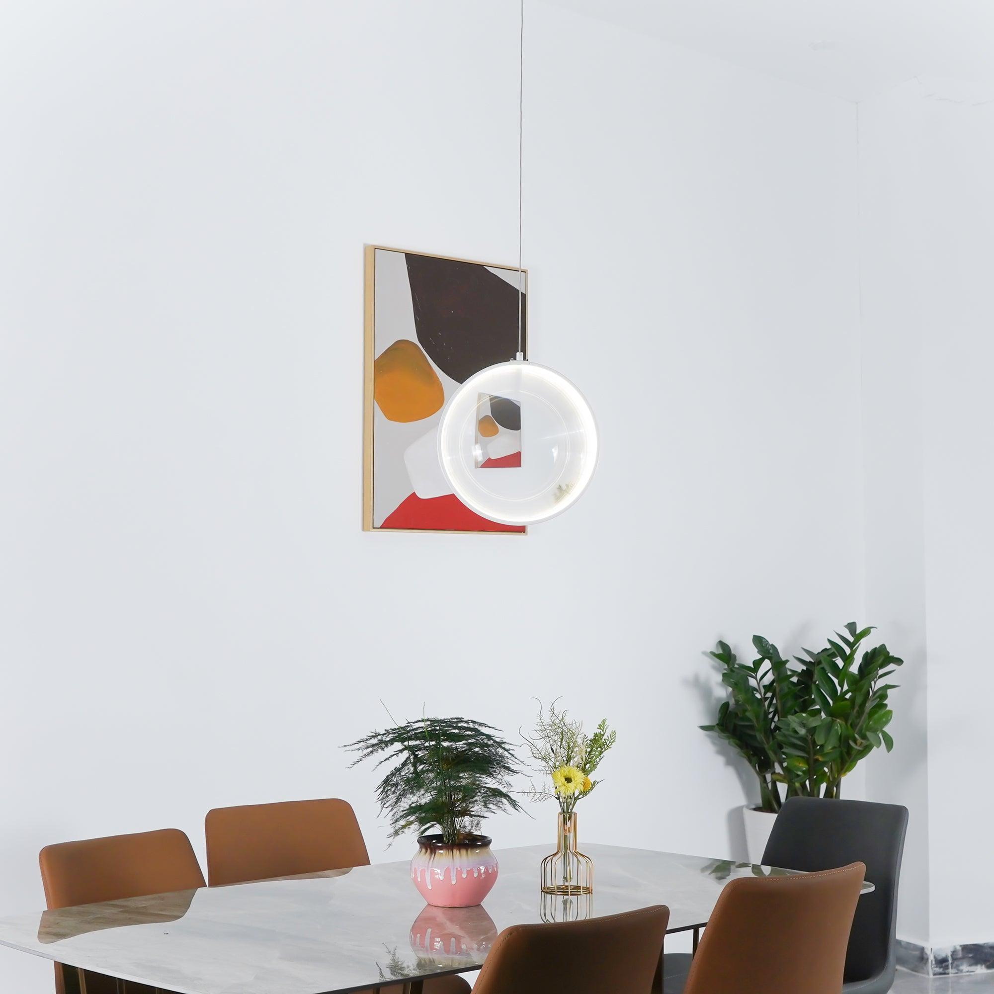 Aetheris Modern Pendant Lamp - Sleek Hanging Light Fixture for Kitchen Island, Dining Room & Bedroom Decor | Energy Efficient LED Lighting