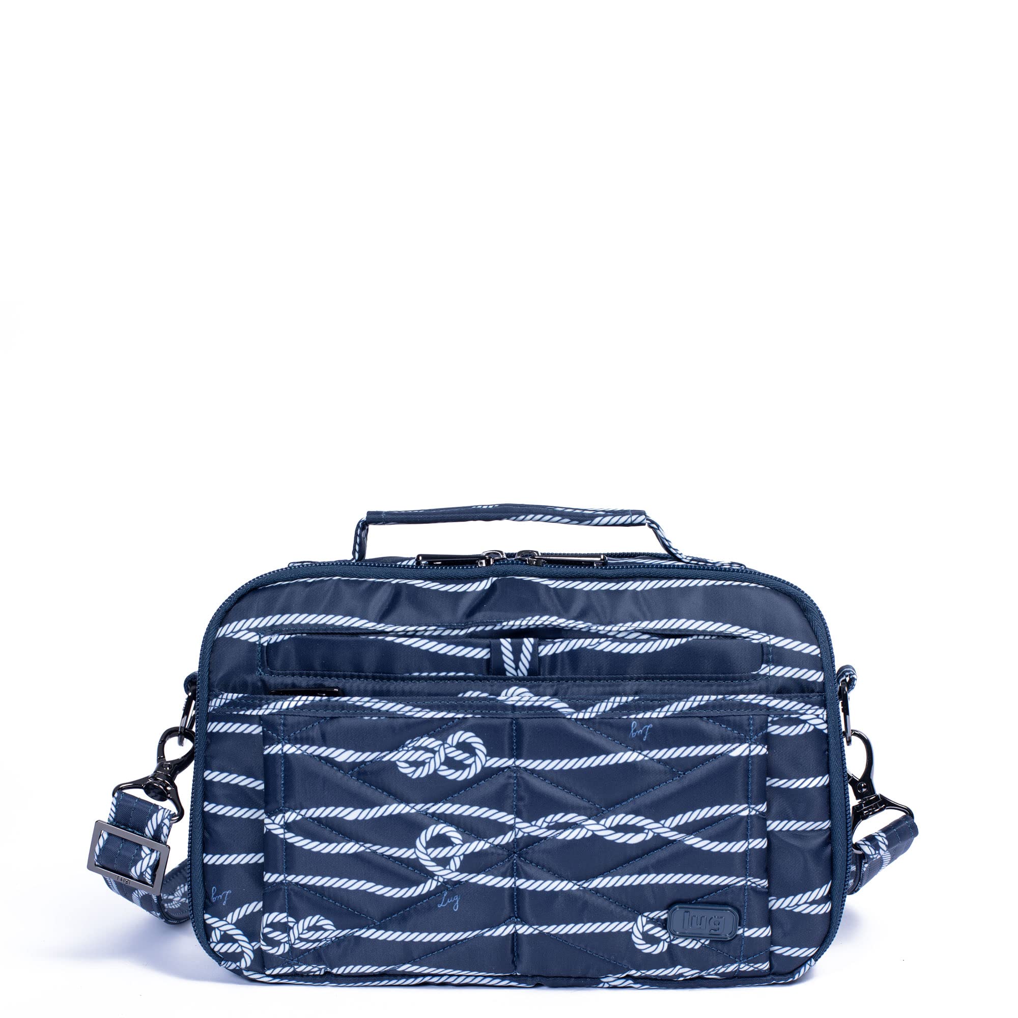 Nautical Navy Crossbody Bag with Lug Scoop 2 - Stylish & Functional Shoulder Bag for Women, Travel, Shopping & Everyday Use