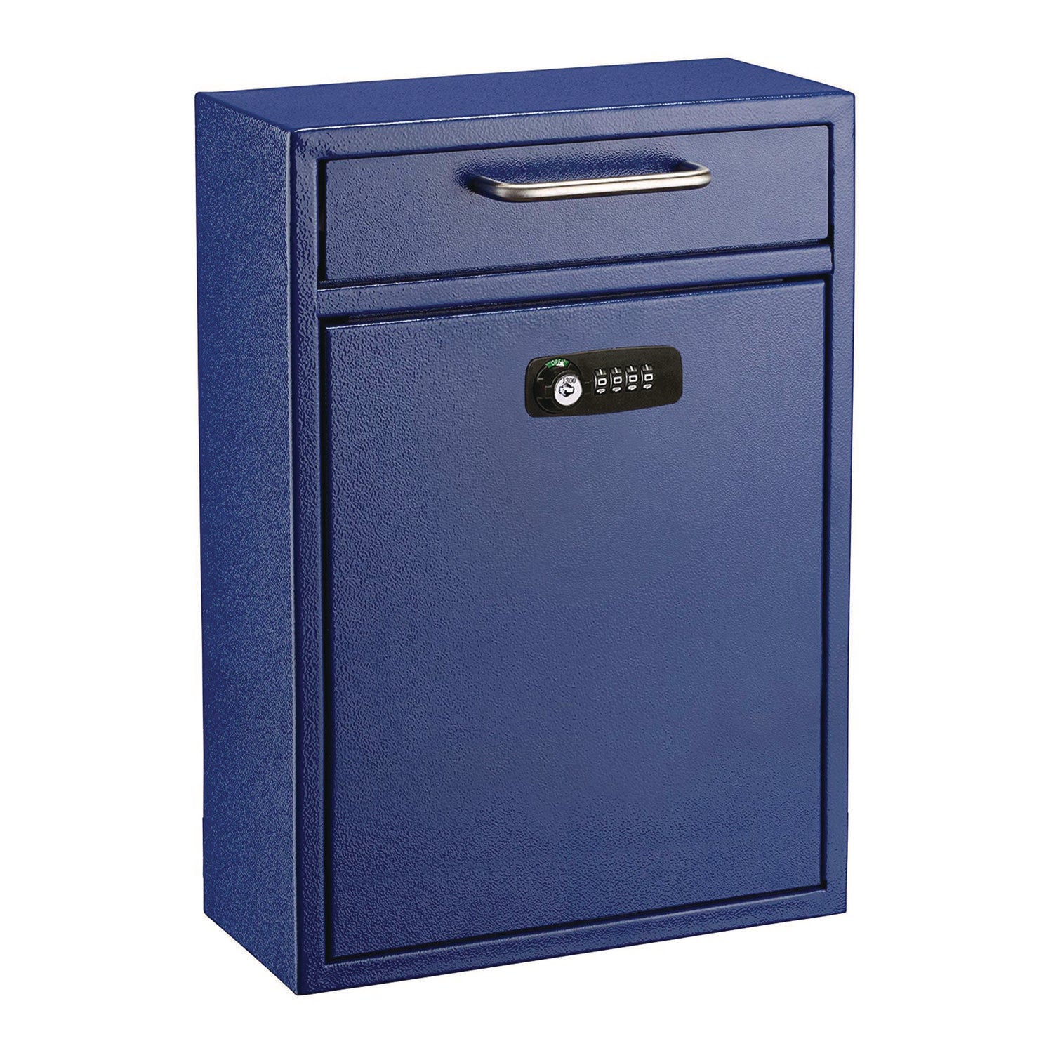 Secure Wall Mounted Locking Mailbox with Key & Combination Lock - Large 11.2