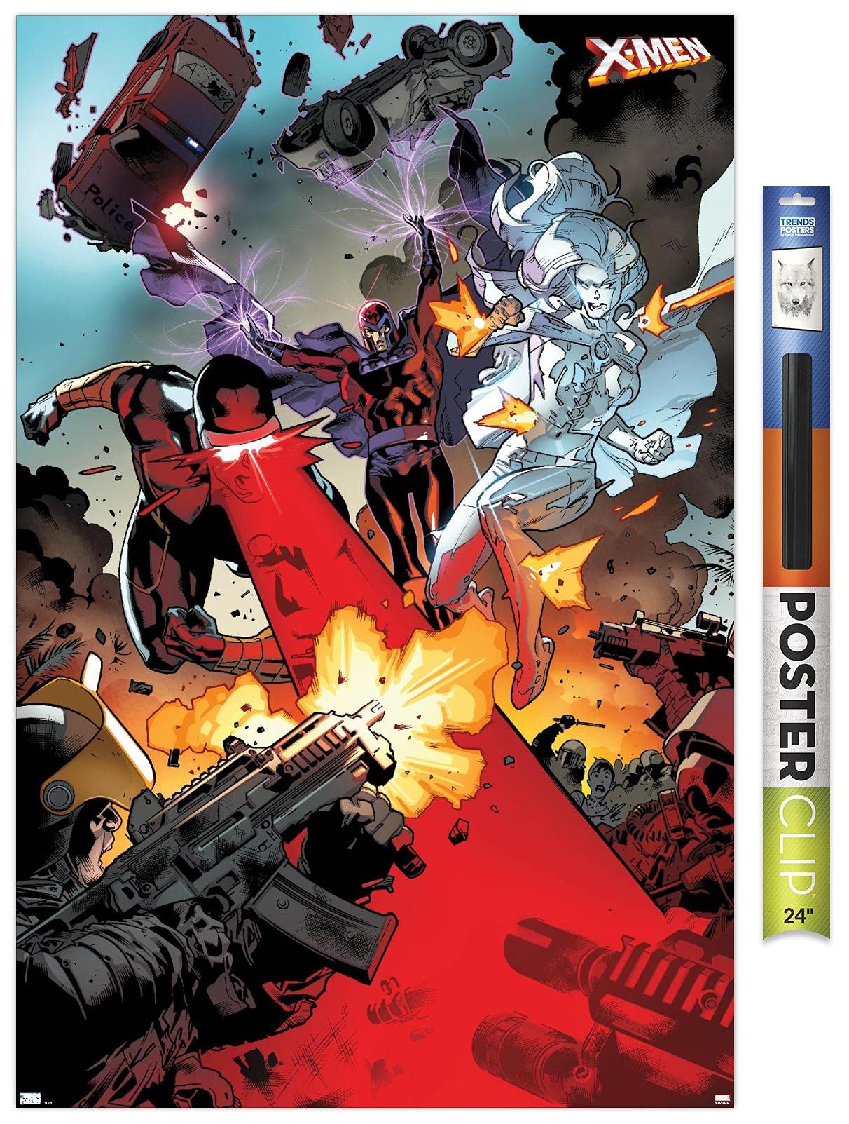 Marvel Comics X-Men Wall Poster - Cyclops, Magneto & Emma Frost Premium Art Print (34