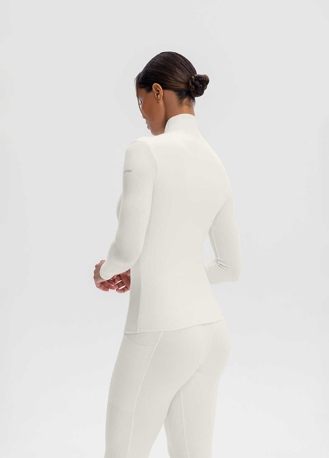 Women's Mock Neck Long Sleeve T-Shirt - Soft Stretch Casual Blouse for Everyday Wear | Perfect for Office, Date Night & Layering