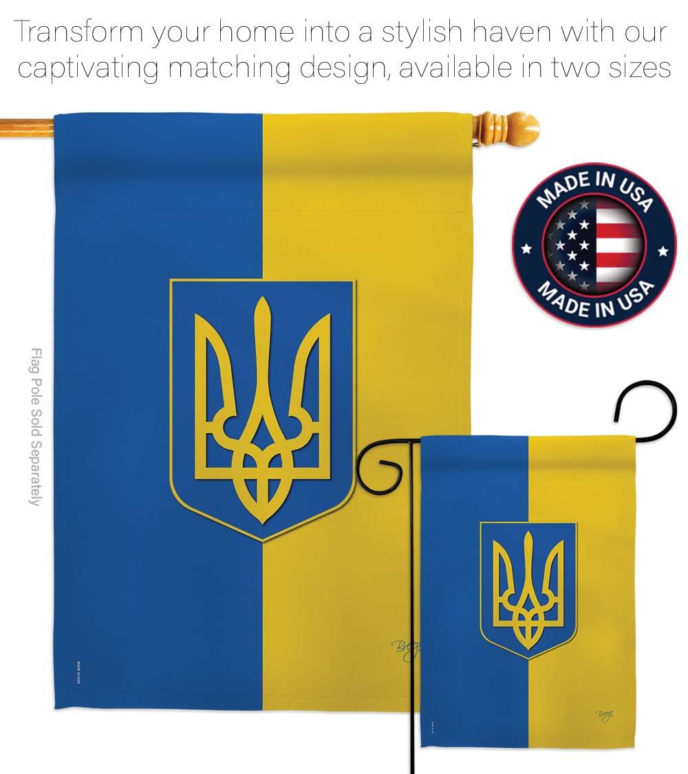 Ukraine Garden Flag - Outdoor & Indoor Decor - Made in USA