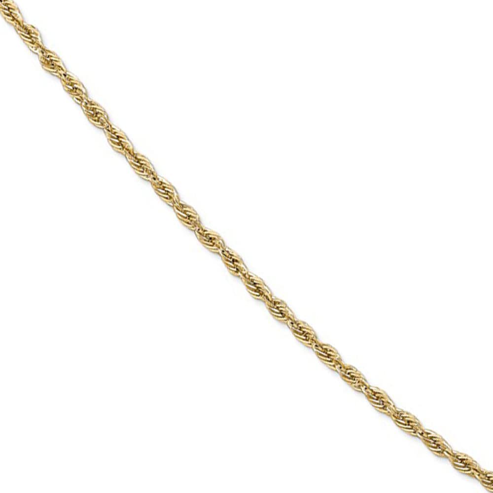 10k Yellow Gold Hollow Rope Chain Necklace - Elegant Black Bow Jewelry for Gifts & Parties