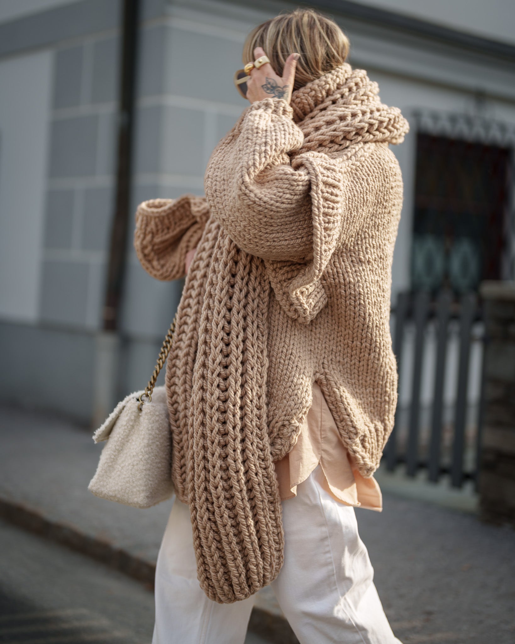Beige Monochromatic Style Outfit - Trendy Neutral Tone Fashion for Women | Perfect for Office Wear, Casual Outings & Minimalist Wardrobe