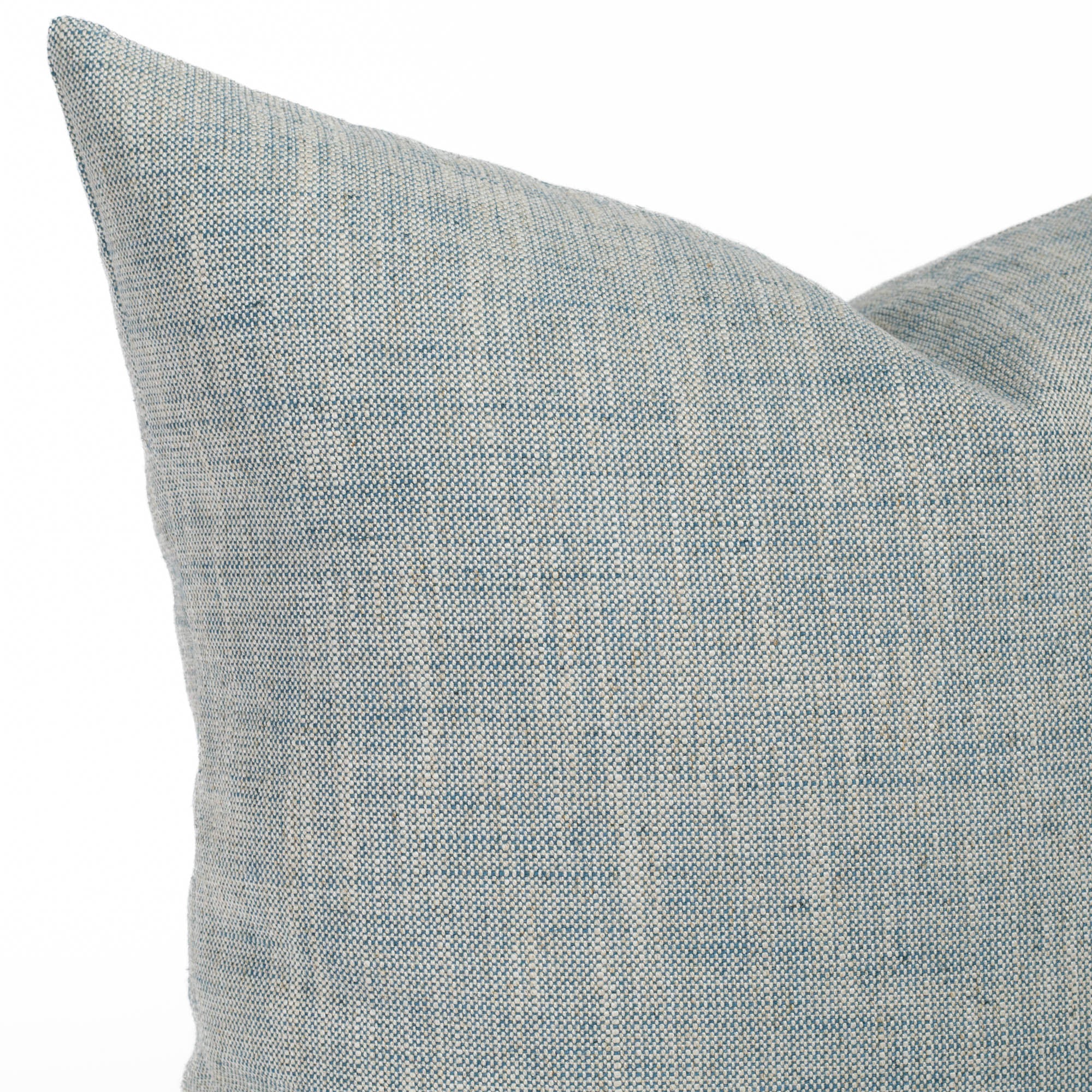 22x22 Brussels Throw Pillow Cover - Sky Blue Decorative Cushion for Sofa, Bed & Home Decor