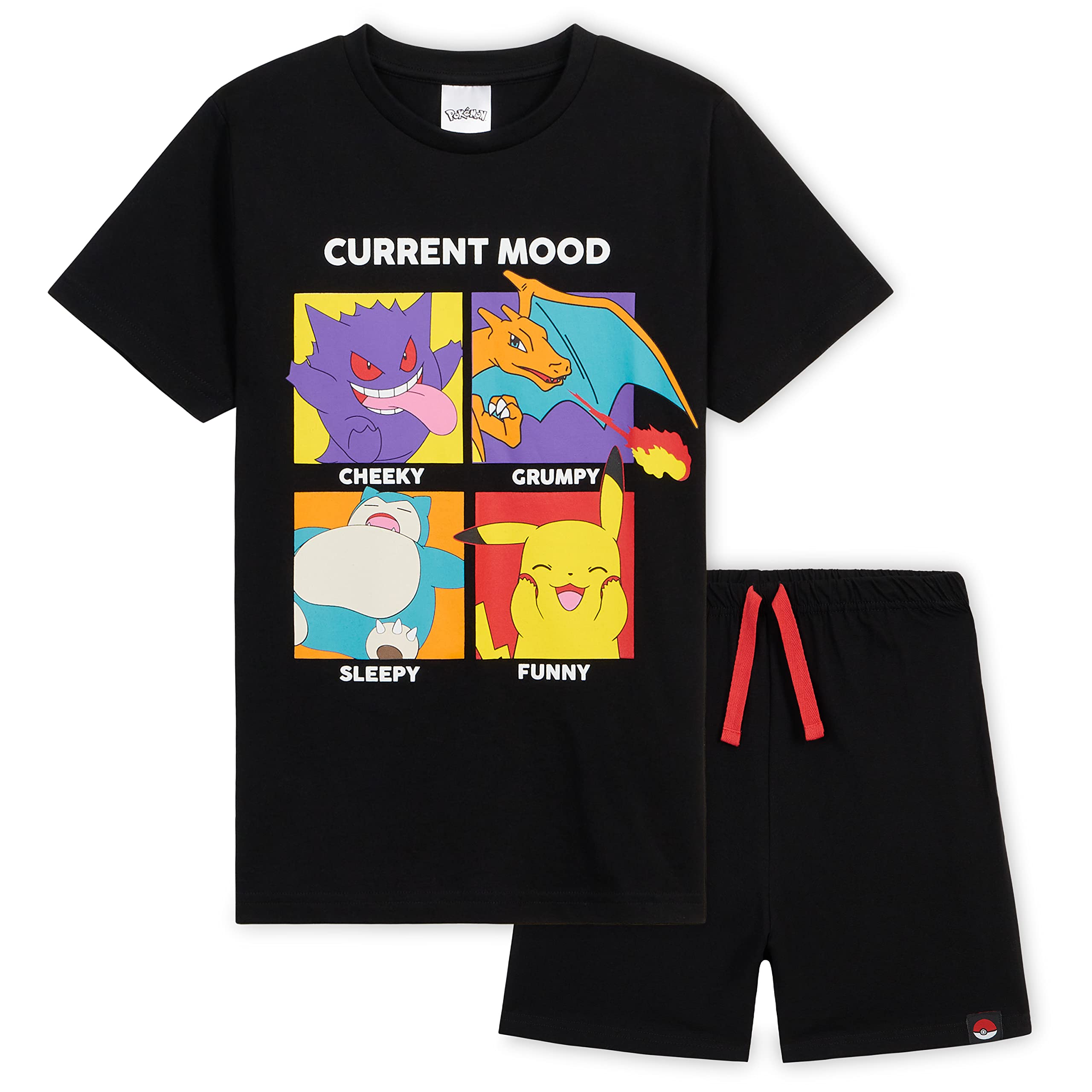 Pokemon Boys Pajamas Set - Summer T-Shirt & Shorts for Kids & Teens - Perfect Gift for Boys & Sleepovers