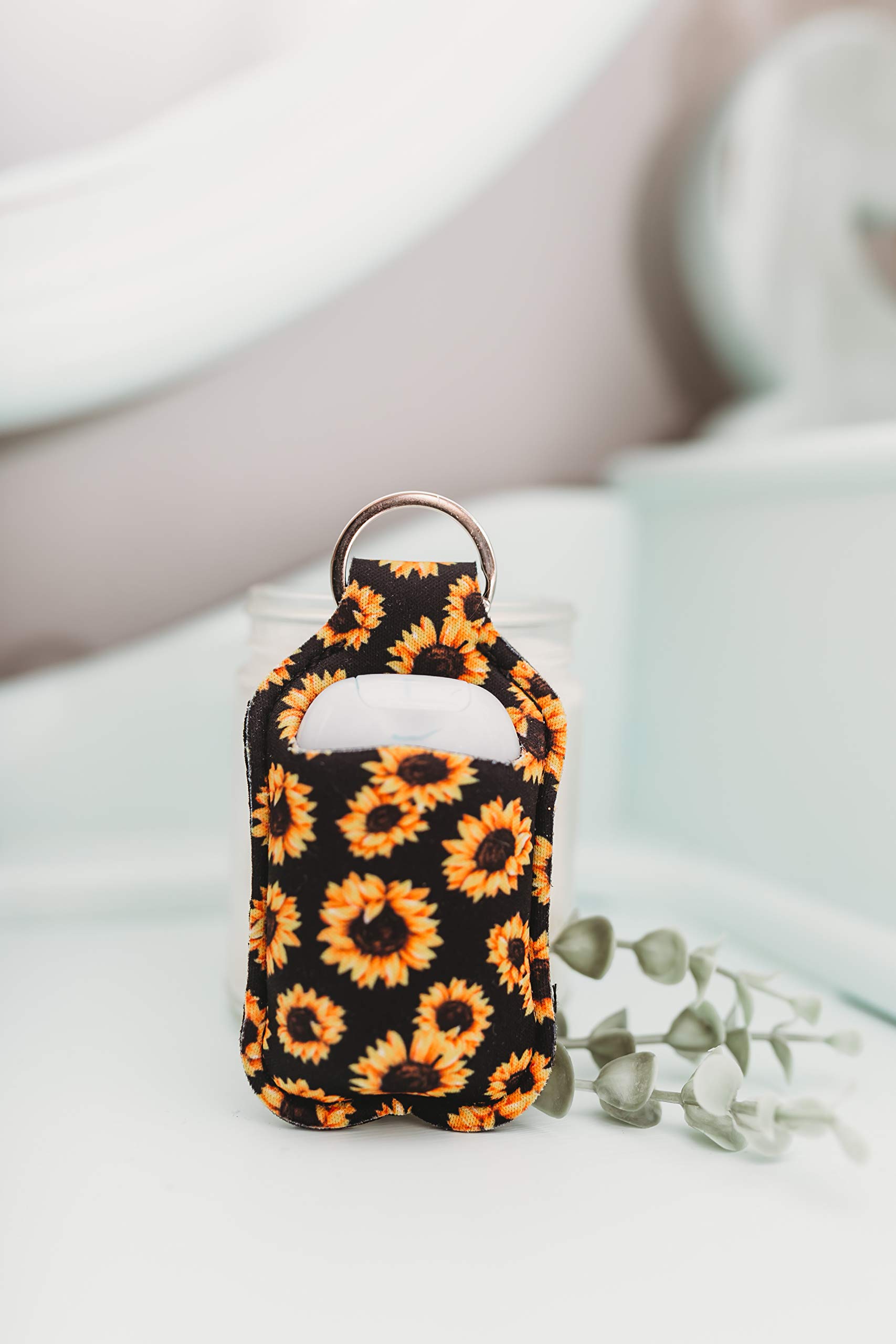 Daisy Lane Hand Sanitizer Holder for Backpack - Travel Size Sanitizer Keychain for Kids, Baseball & Softball Players | Perfect for School, Sports & Travel Accessories