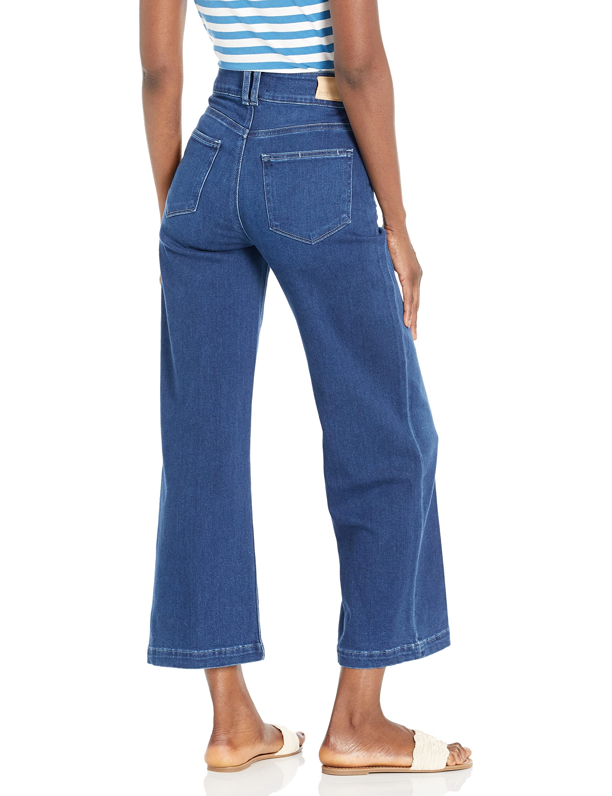PAIGE Women's Aubrey High Rise Wide Leg Jeans - Ankle Length in Julissa Wash | Comfortable & Stylish for Casual Outings and Workwear