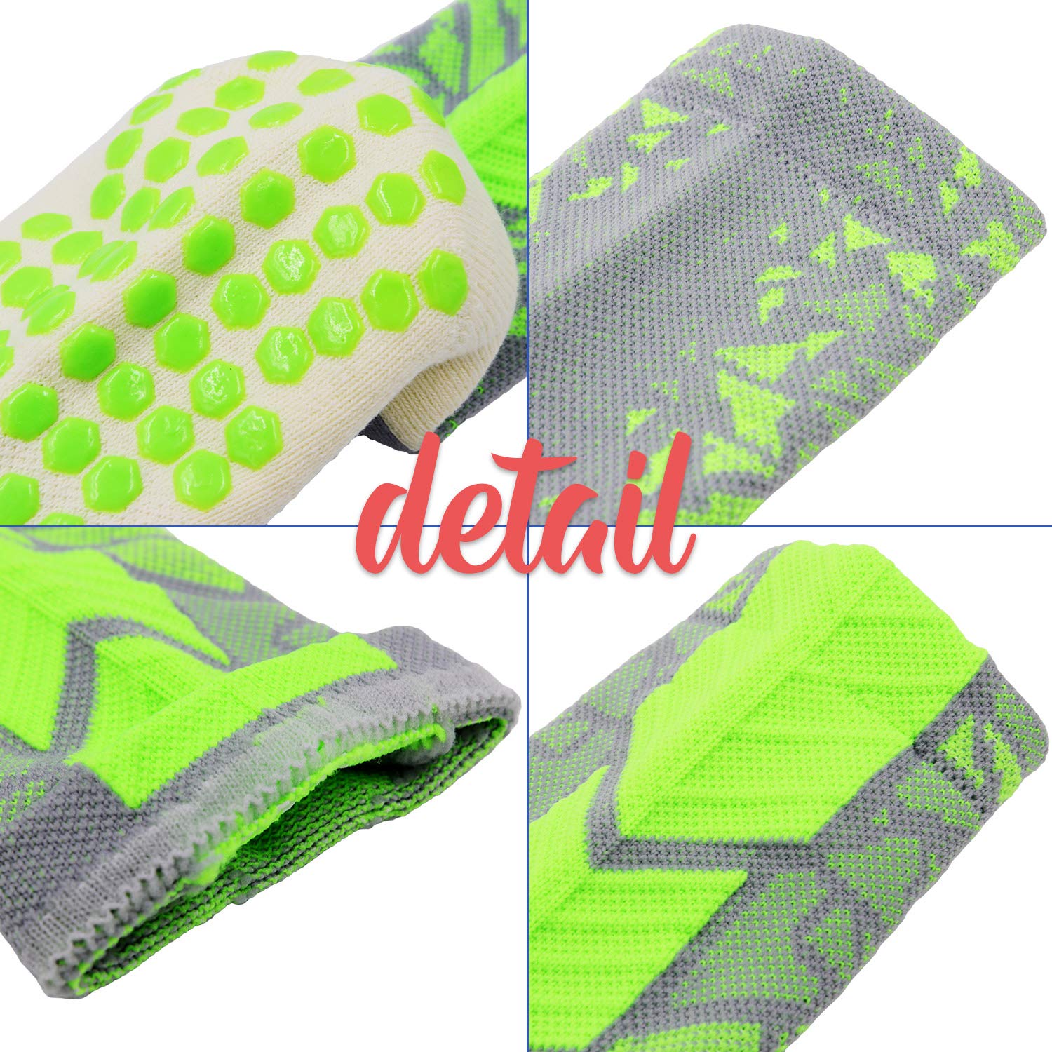 Non-Slip Ankle Socks for Sports & Football - 2/4/8 Pairs Pack with Grip Technology - Perfect for Running, Gym Workouts and Indoor Activities